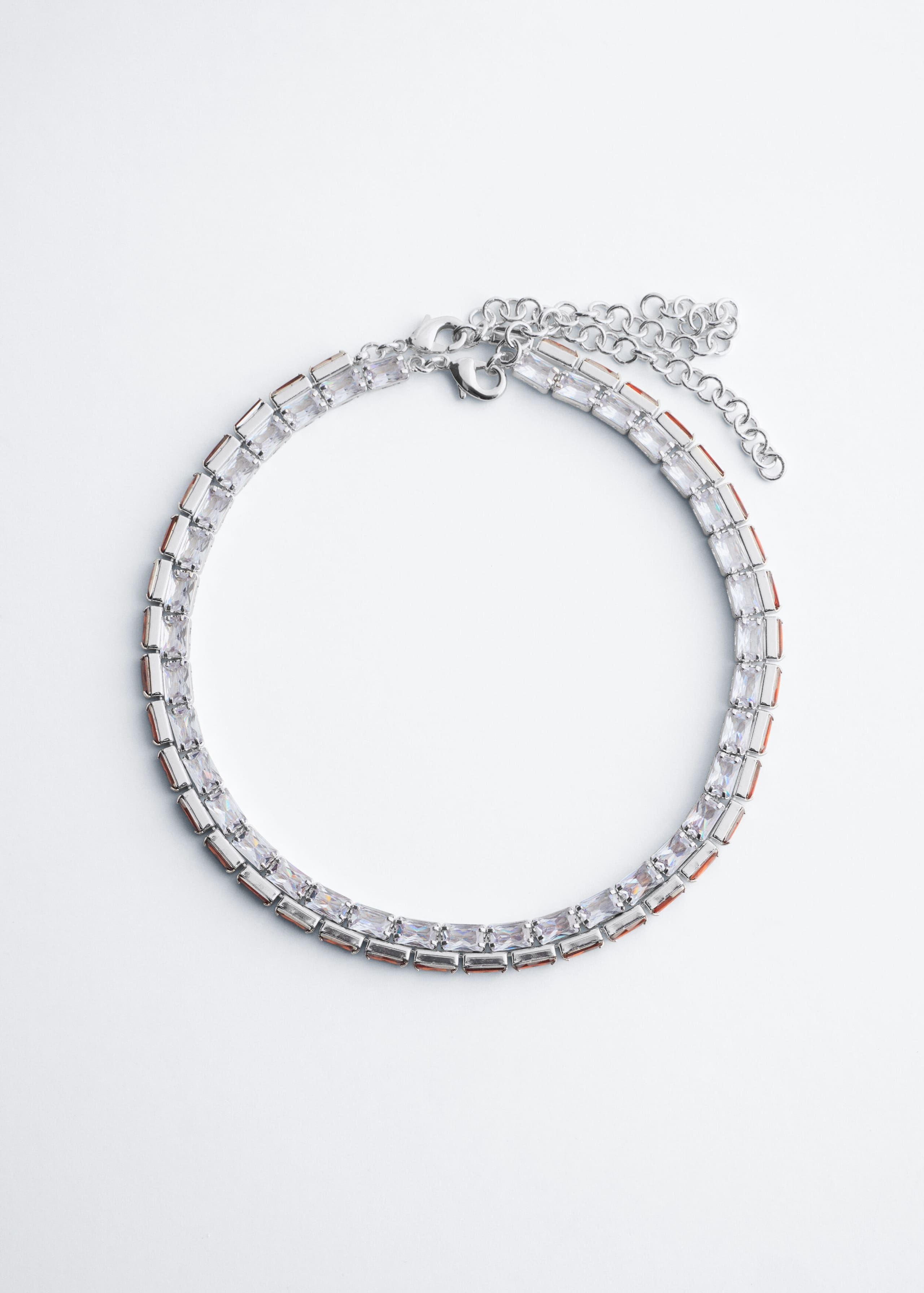 Sparkle Tennis Necklace - White/Red - Still Life