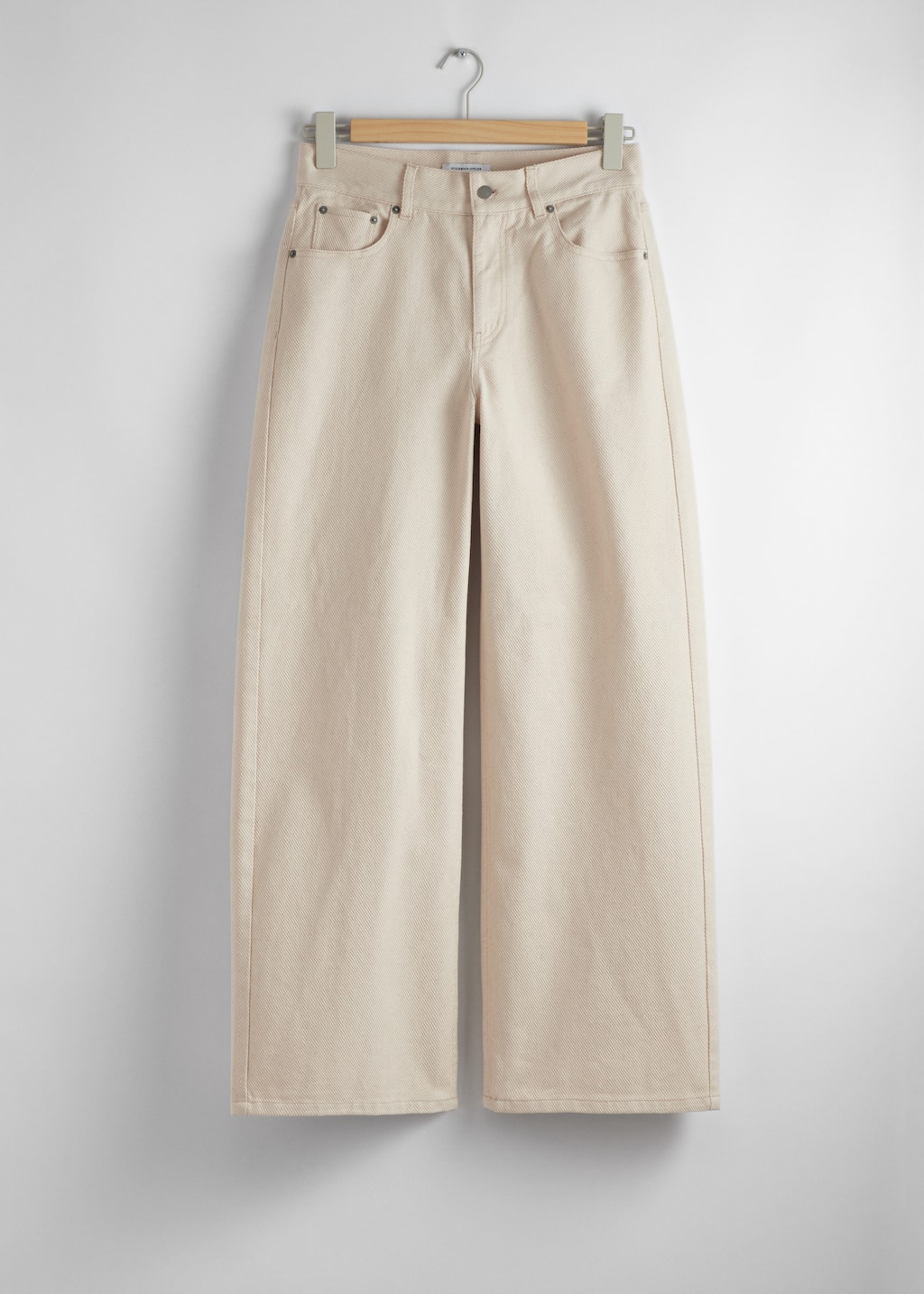 Weite strukturierte Hose