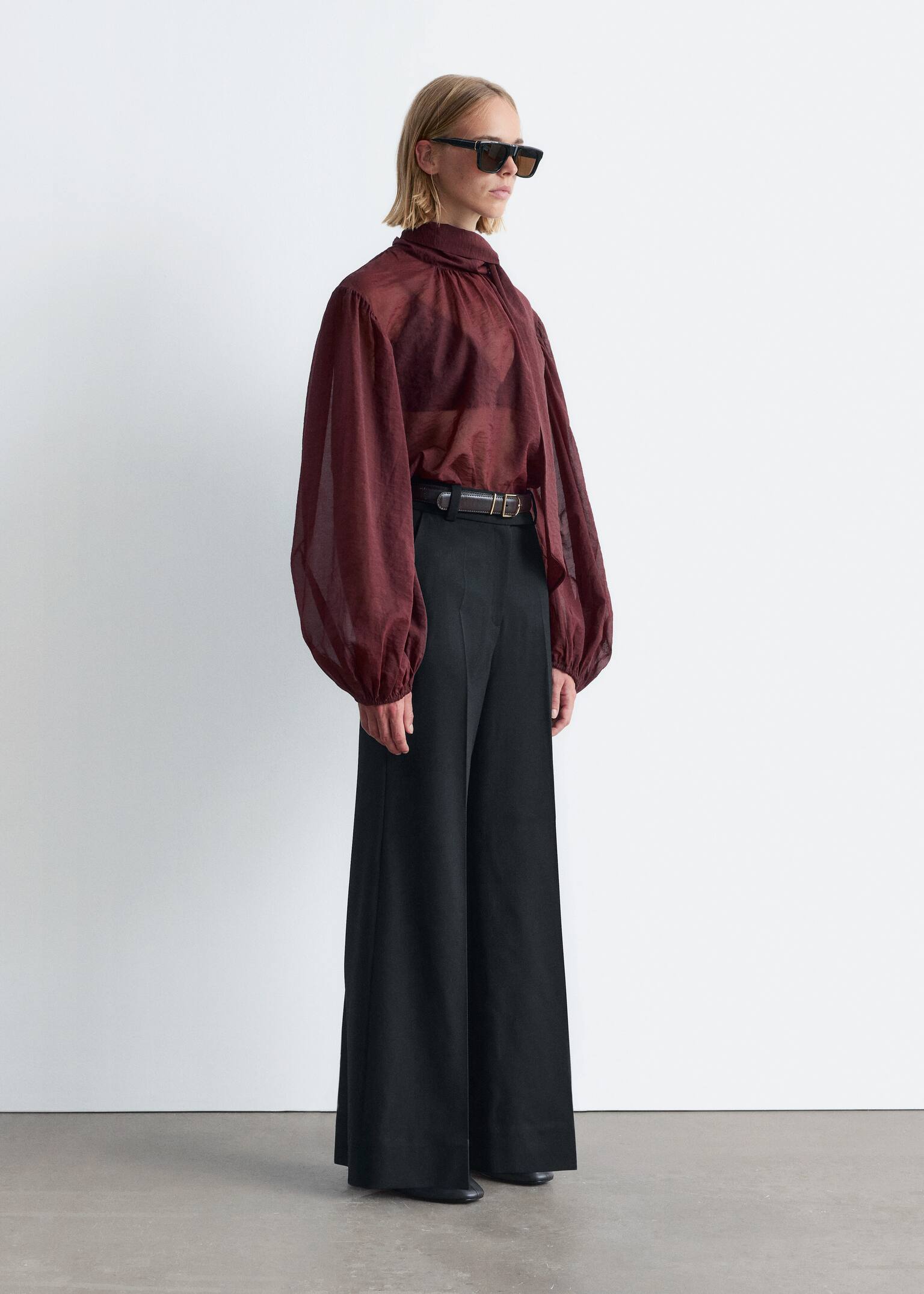 Wide Trousers - Black - 3
