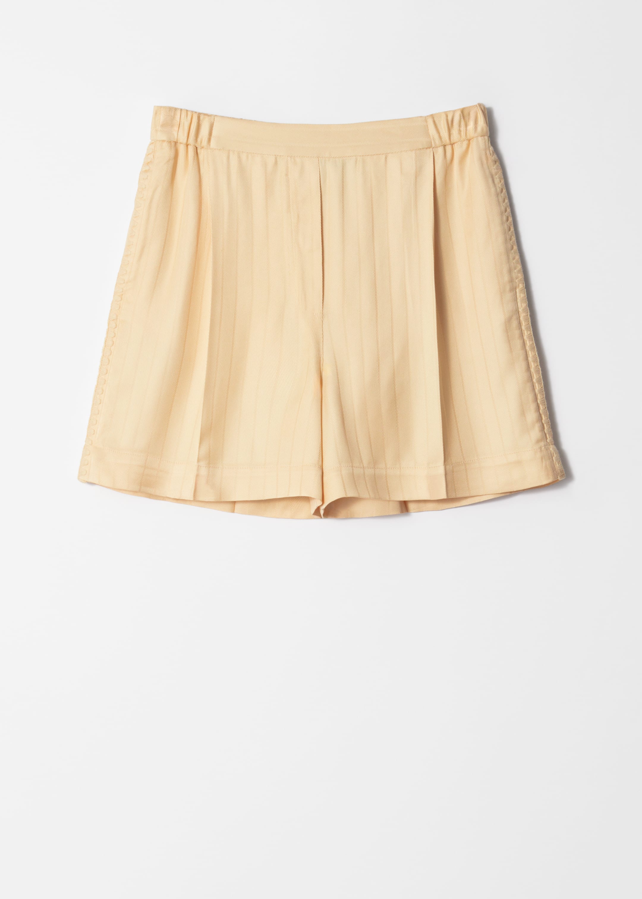 Visualizza immagine più grande: Shorts jacquard con pieghe pressate - Giallo chiaro - DONNA | H&M IT 5
