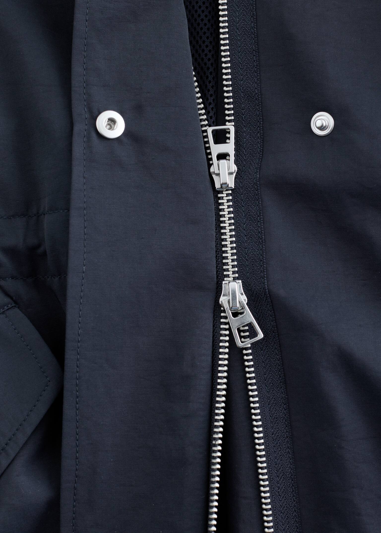 Parka à cordon de serrage - Bleu foncé - 9