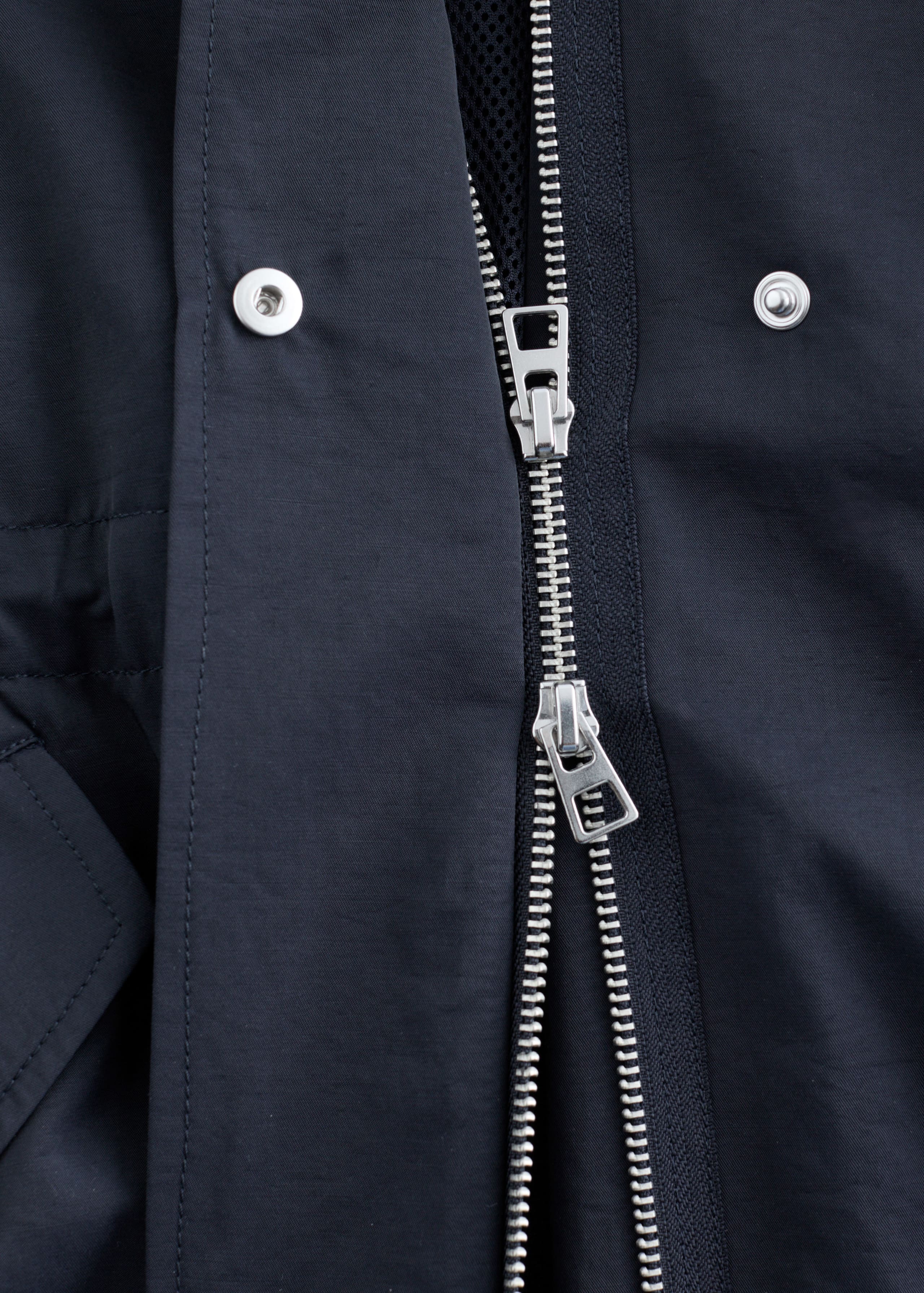 Image of Drawstring Parka Coat