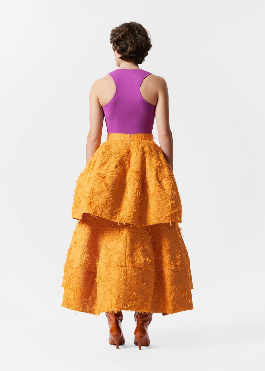 Camiseta de tirantes de punto - Morado - Lookbook