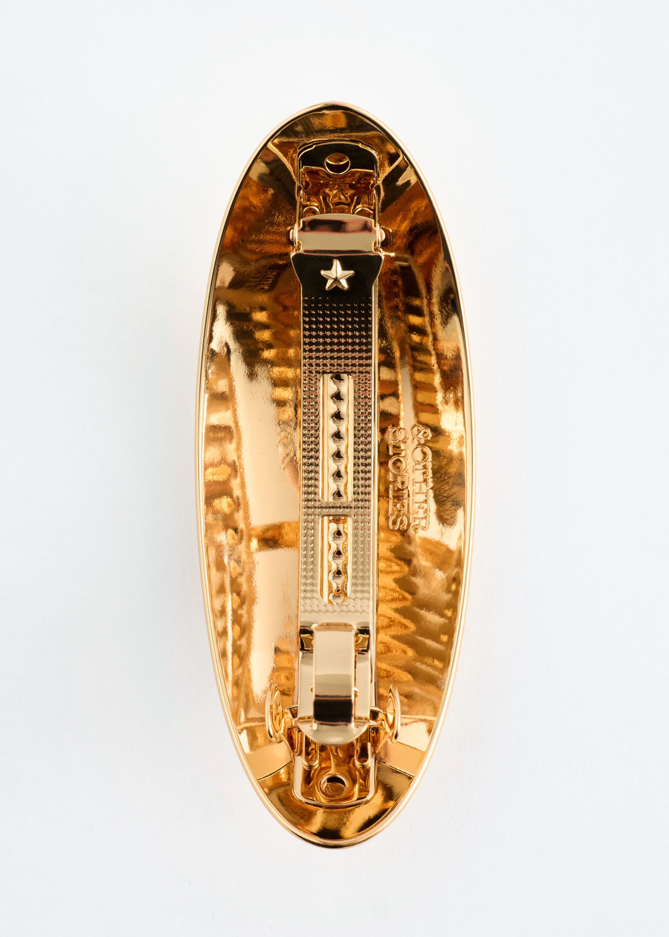 Gold-Plated Hair Clip - {{variantName}} - Descriptive Detail