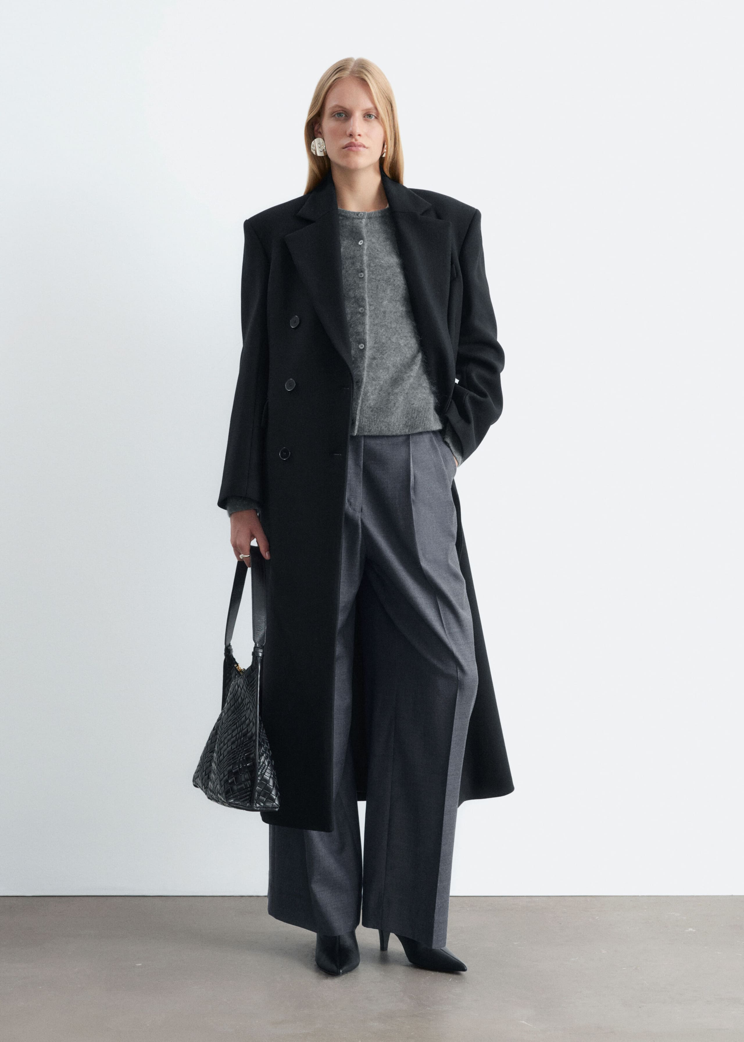 Pointed Toe Leather Ankle Boots - Black - Still Life