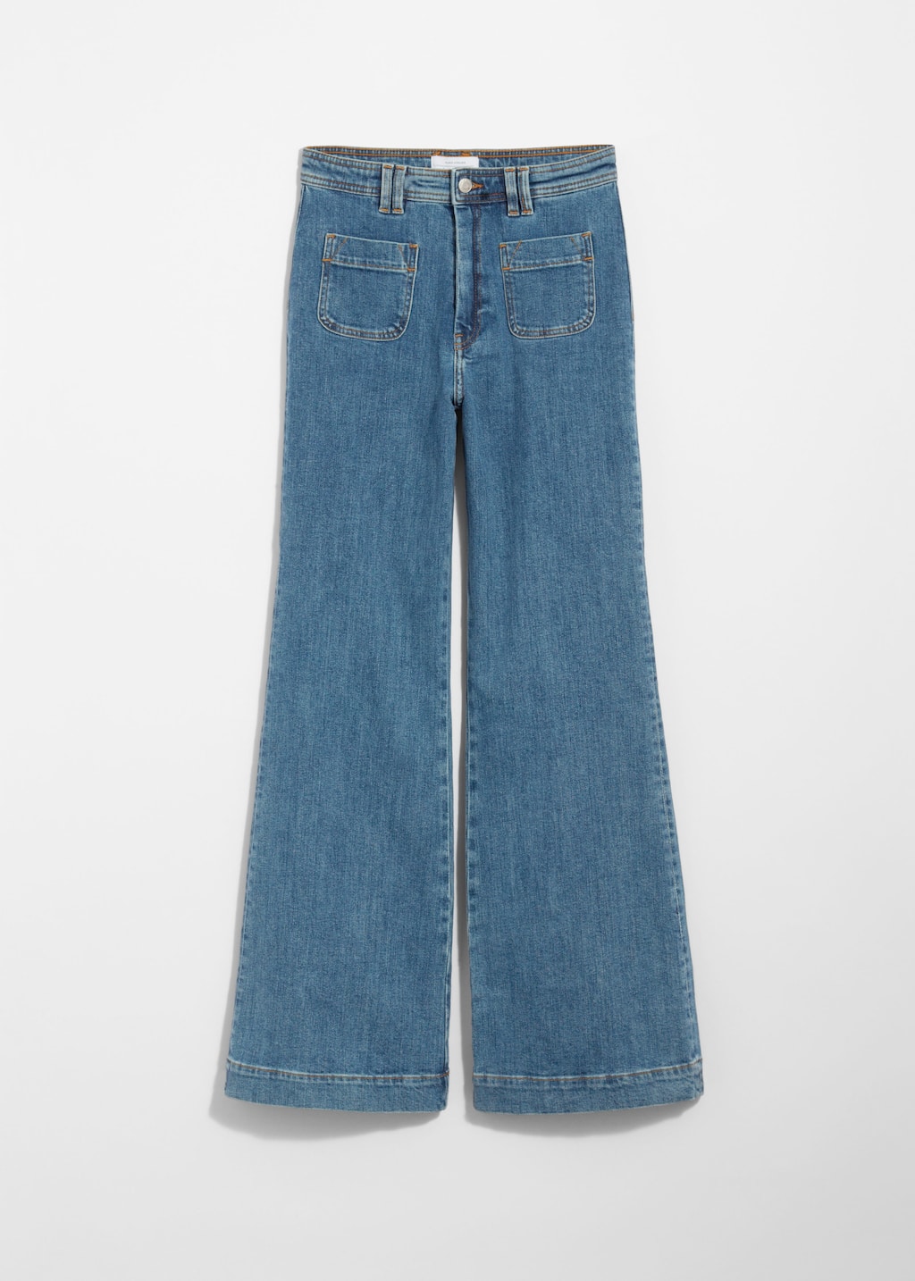 Image of High-Waist Flared Jeans
