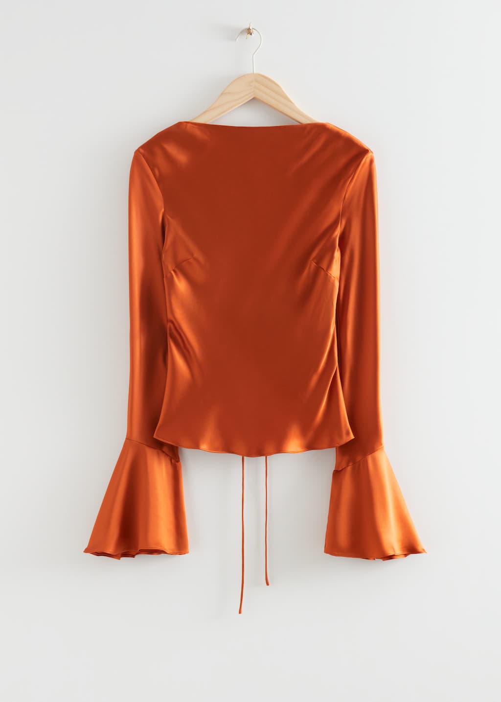 Open Back Lace Up Top - Orange - Still Life