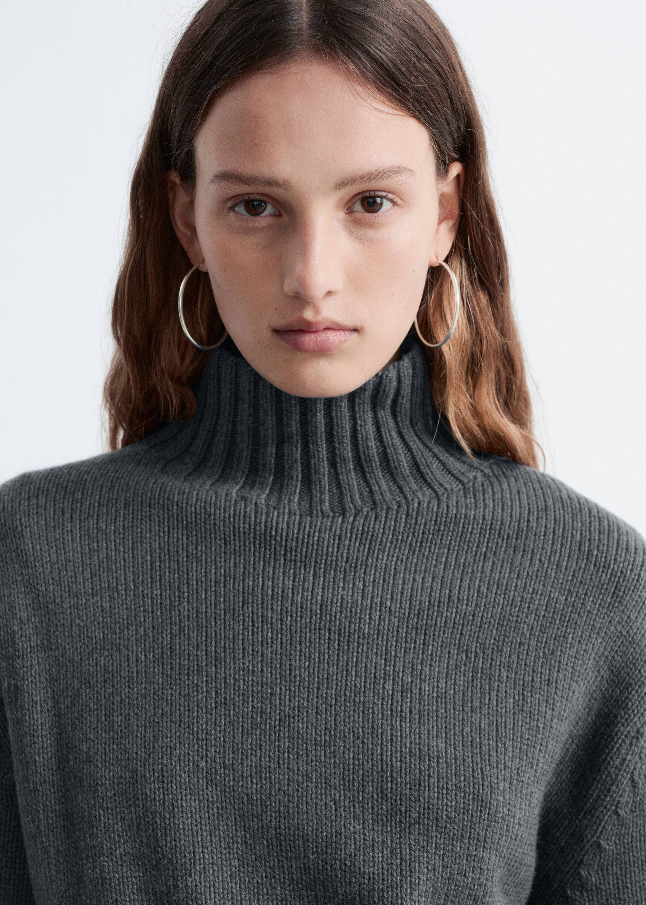 Größeres Bild ansehen: Rollkragenpullover aus Kaschmir-Mix - Dunkelgrau - Ladies | H&M DE 3