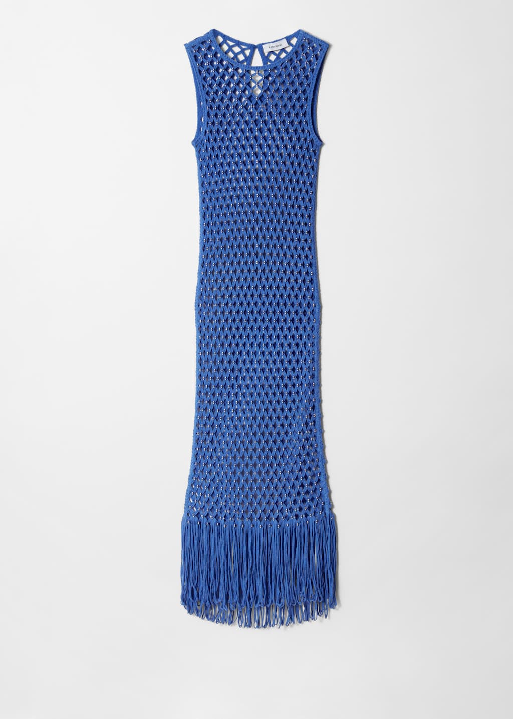 Abito midi traforato - Blu - Natura morta