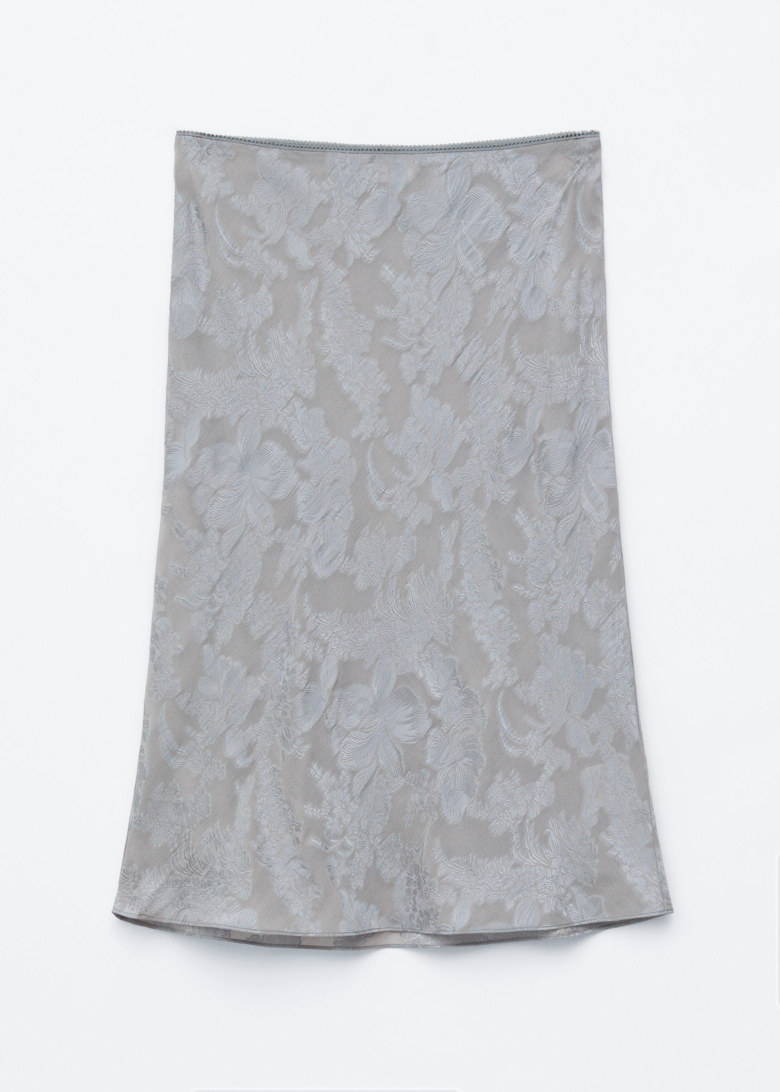 Sheer Viscose-Silk Midi Skirt