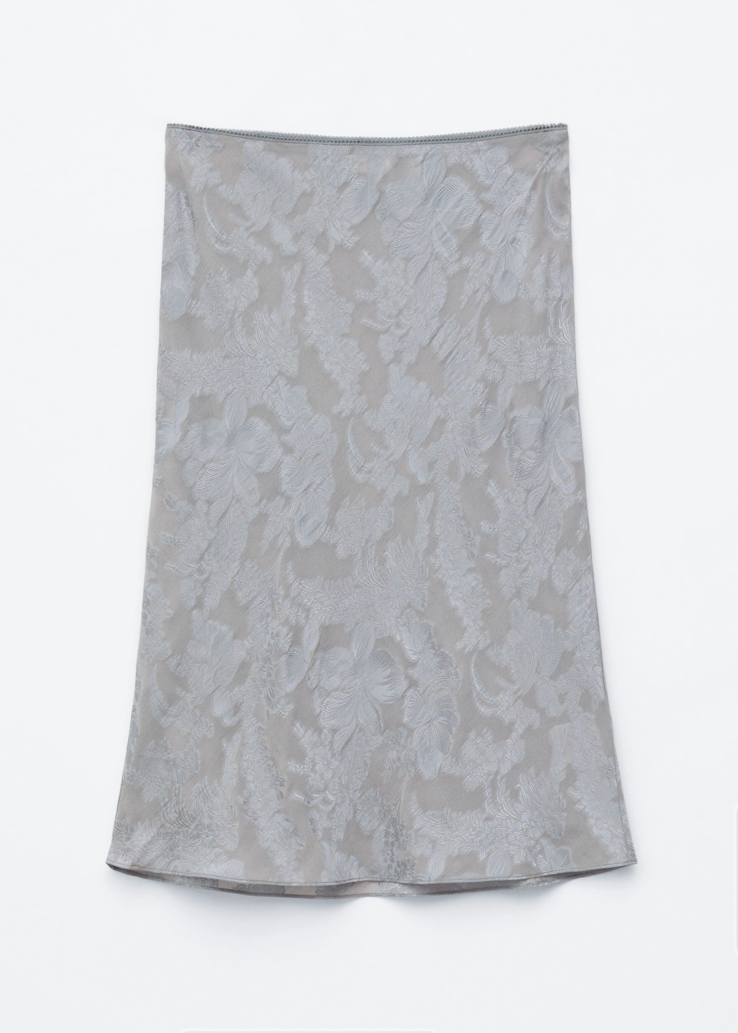 Image of Viscose-Silk fJacquard Midi Skirt