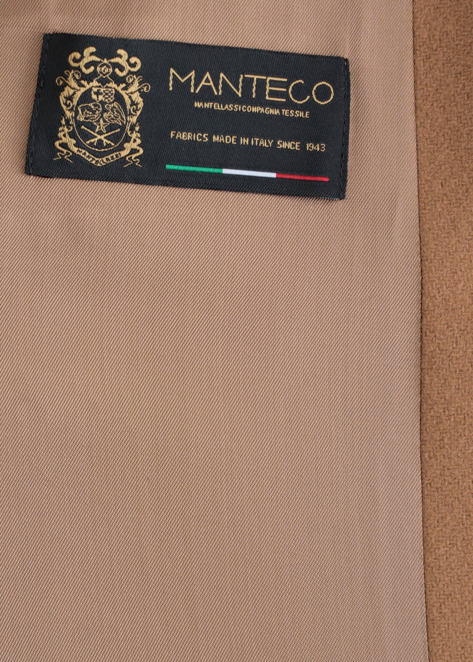 Tailored Wool Pea Coat - Dark Beige/Navy - 3