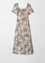 Peach/Green Floral