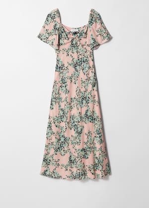 Peach/Green Floral