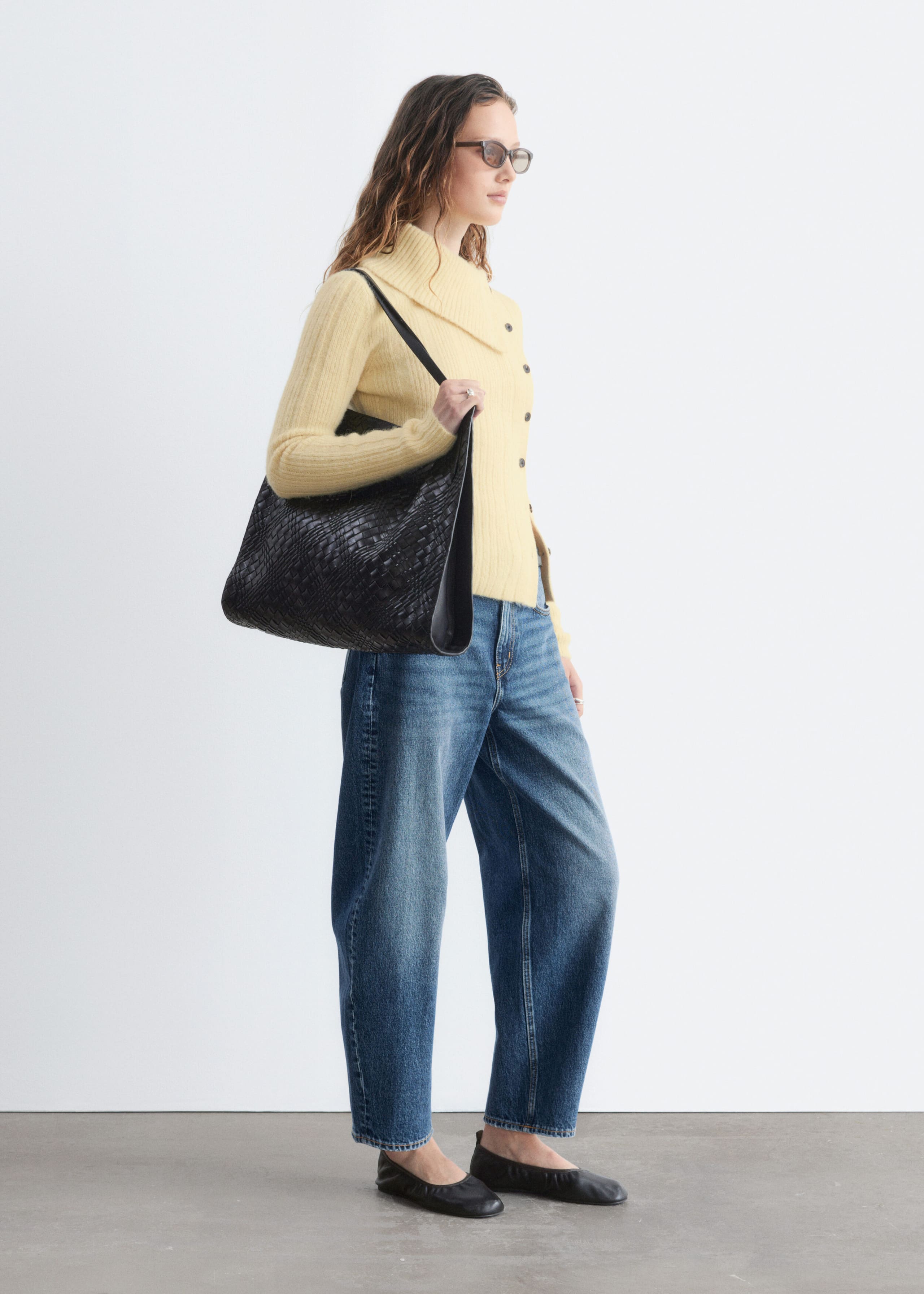 Alpaca-Blend Cardigan - Cream - Lookbook