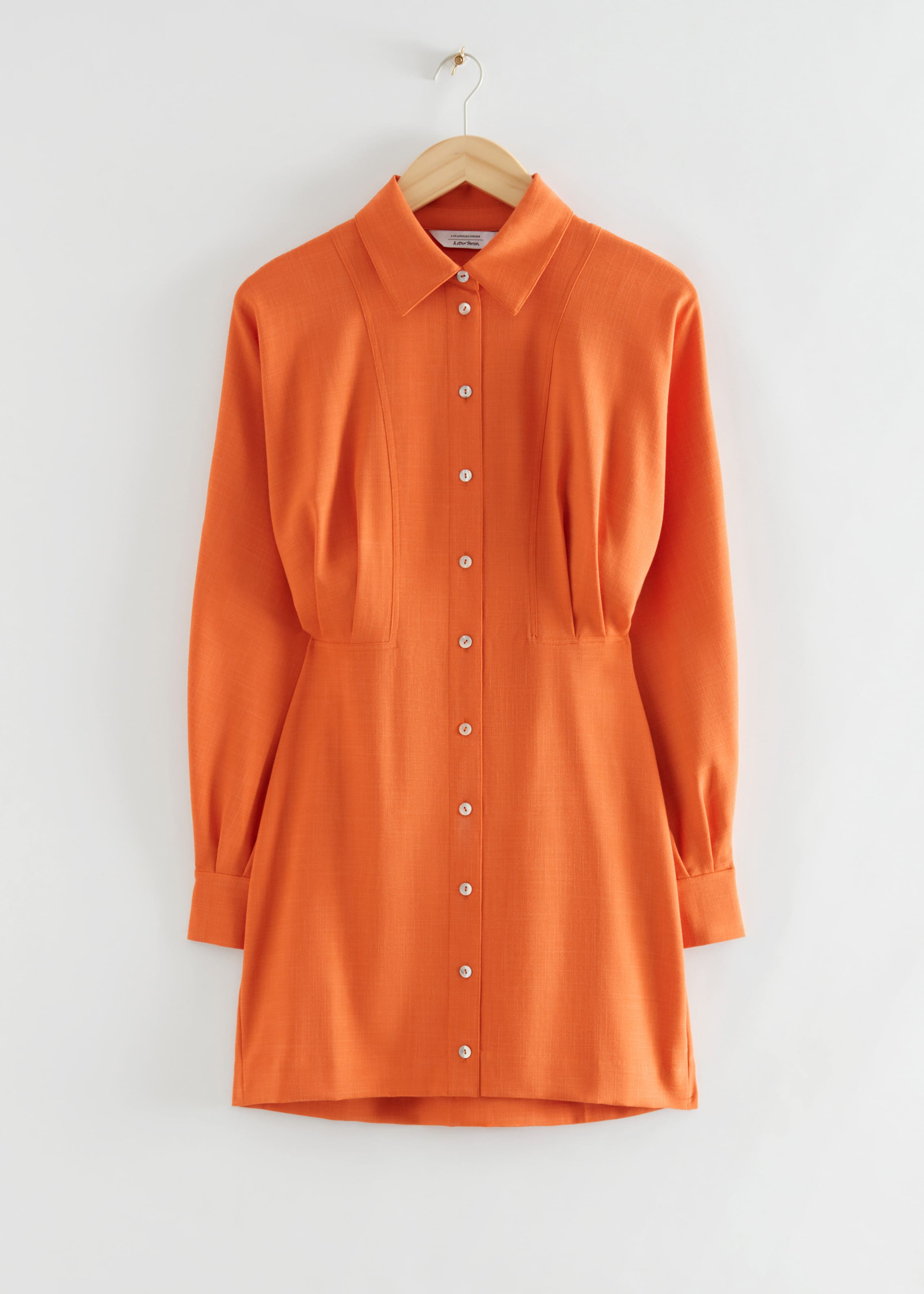 Mini robe chemise - Orange - Still Life