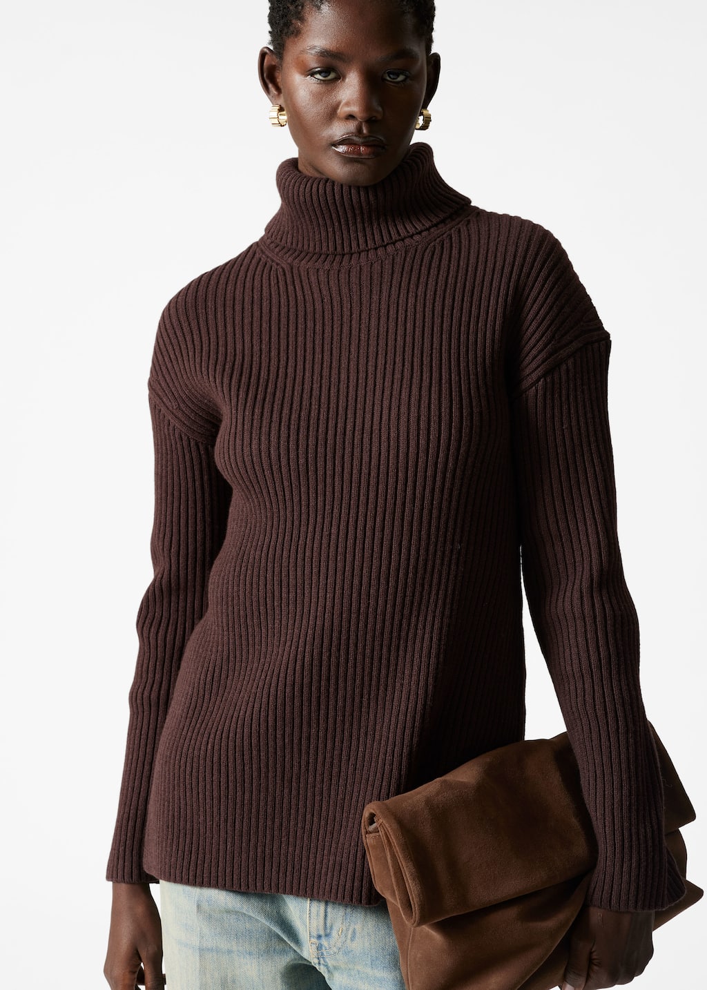 Image of Jersey de cuello alto de lana