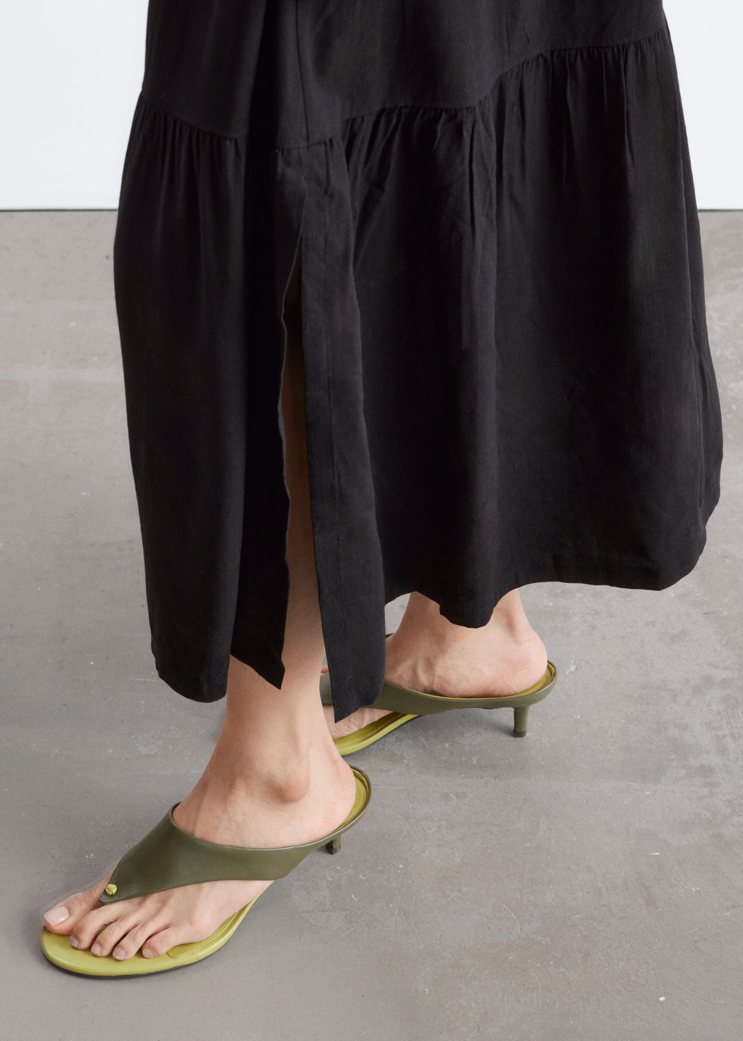 Image of Leather Kitten Heels