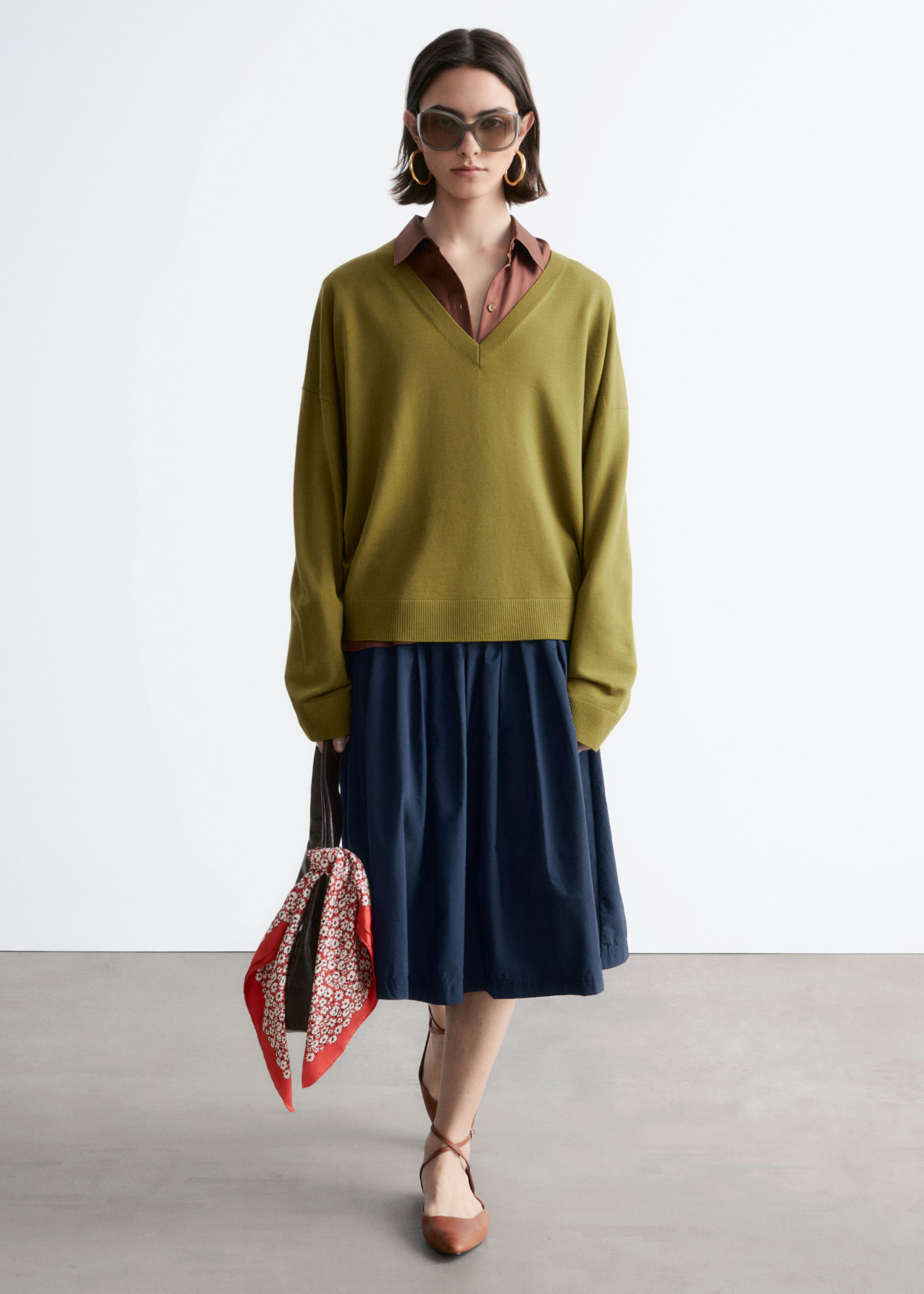 Image of V-Neck Wool Jumper