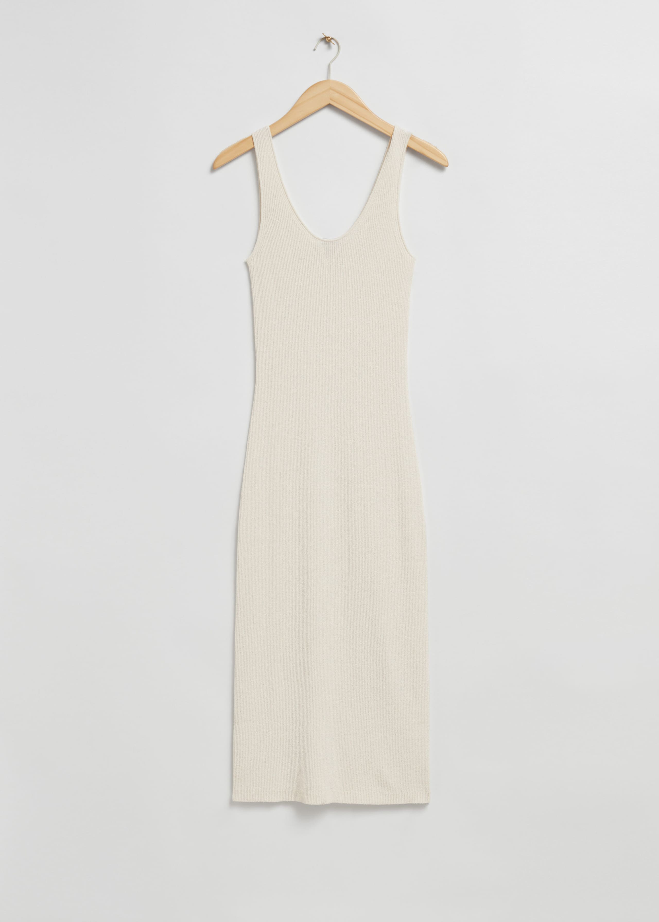 Knitted Silk Blend Midi Dress - Black - Still Life