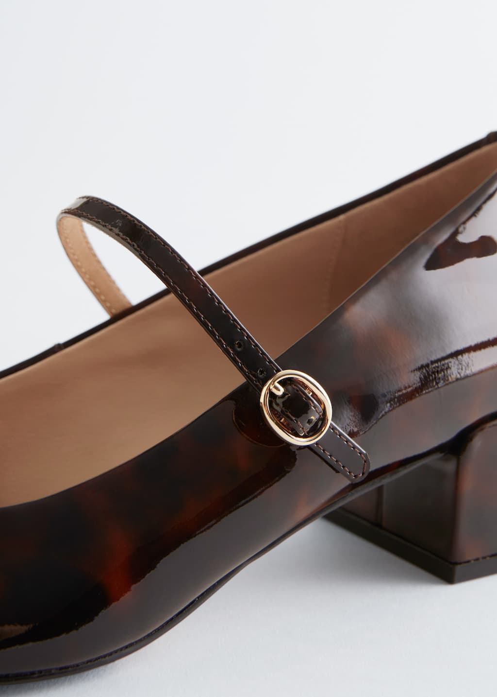 Image of Mary-Jane Leather Pumps