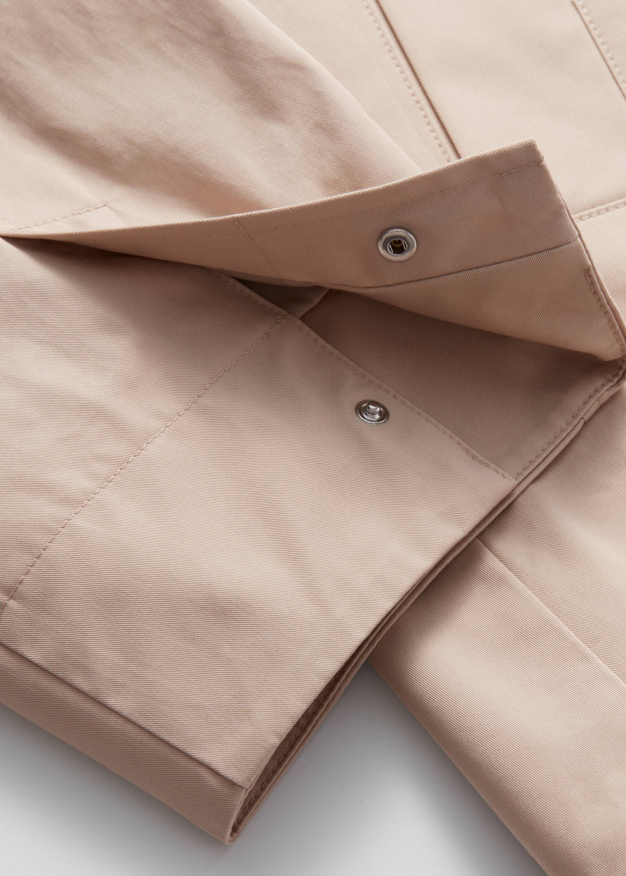 Visa större bild: A-linjeskuren jacka med hög krage - Beige - DAM | H&M FI 9