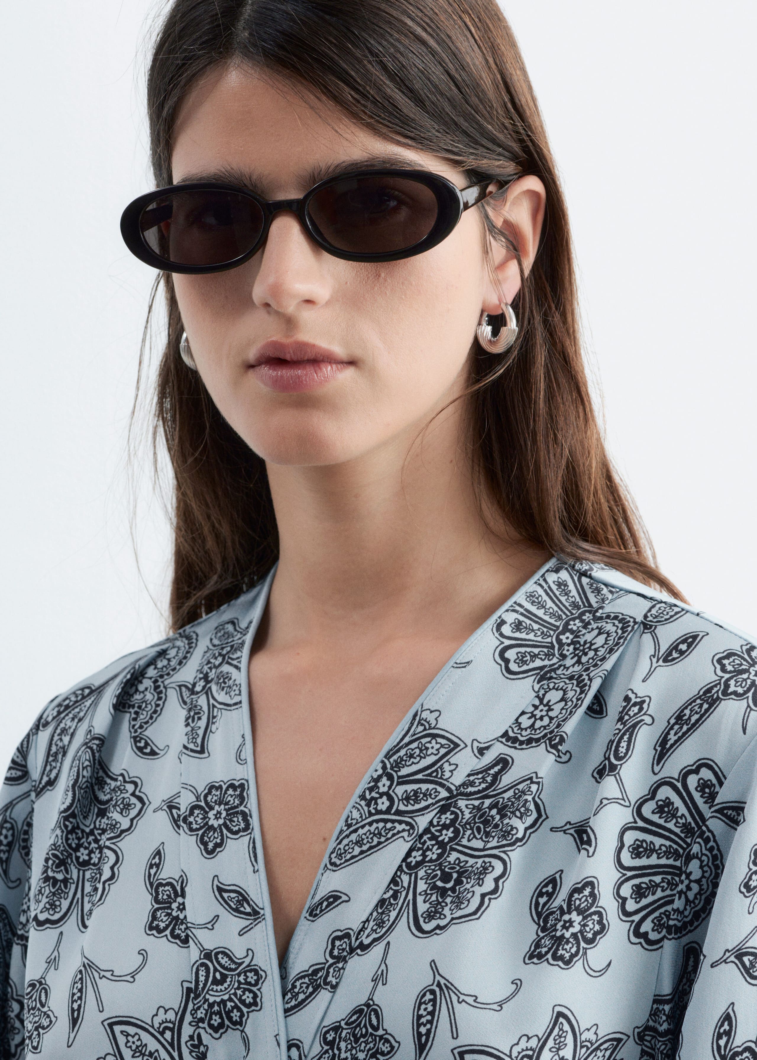 Image of Floral Wrap Mini Dress