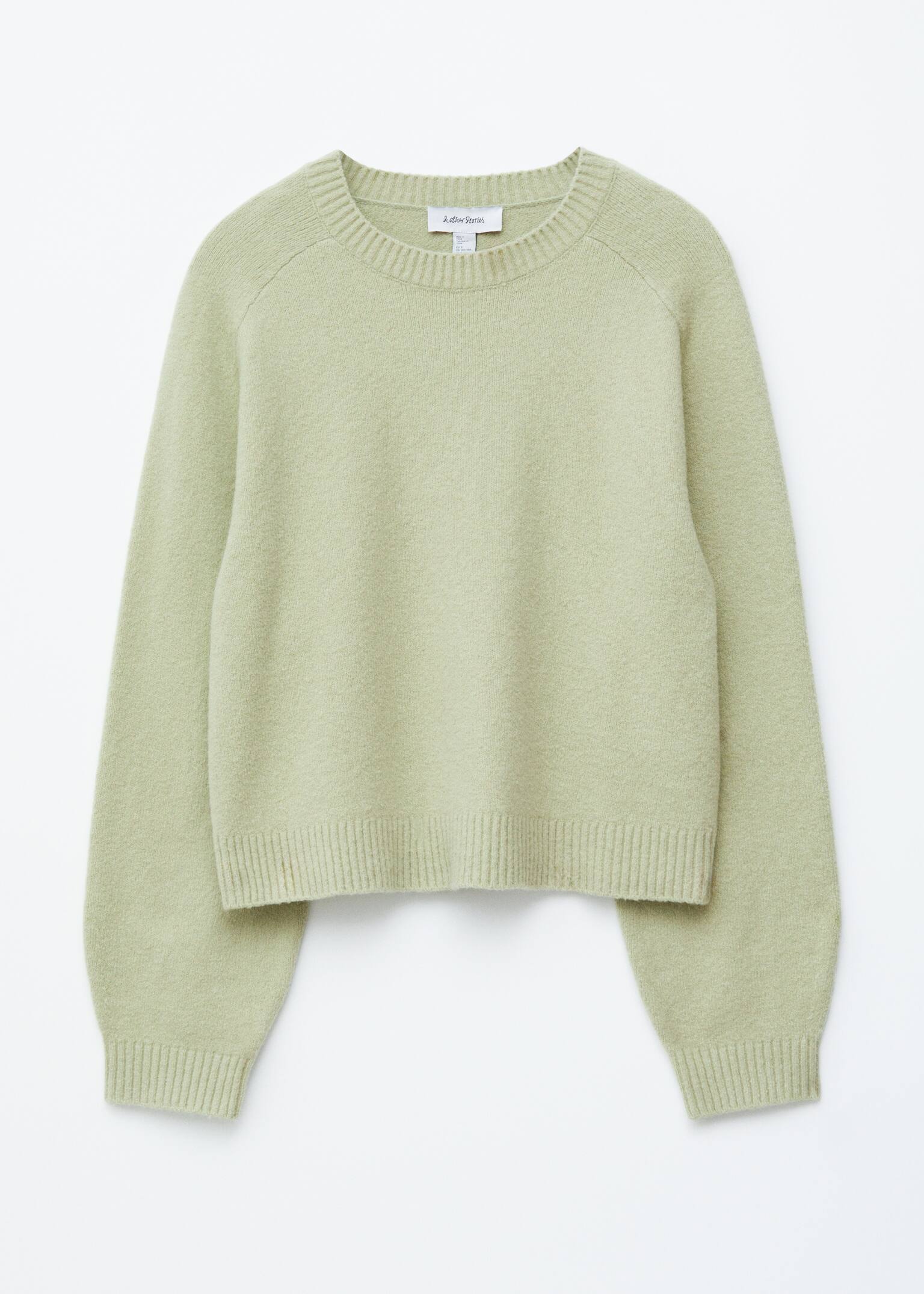 Gestrickter Pullover - Hellgrün/Dunkelbraun/Dunkelrot/Beige/Dunkles Türkis - 2