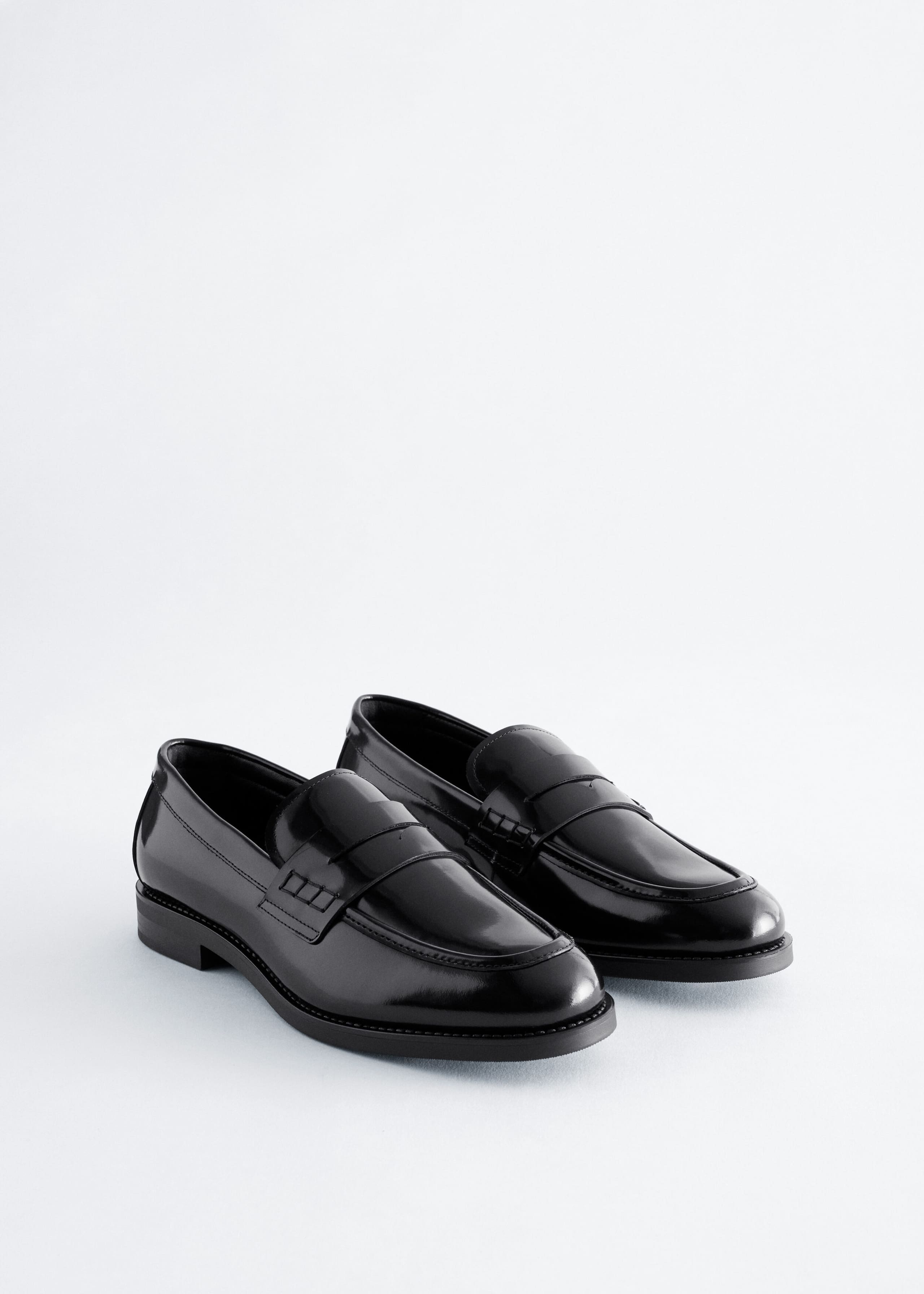 Penny-Loafer aus Leder - Schwarz - Stillleben