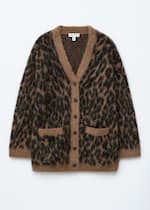 Estampado de leopardo marrón