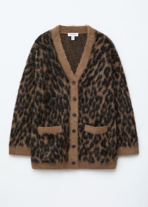 Estampado de leopardo marrón
