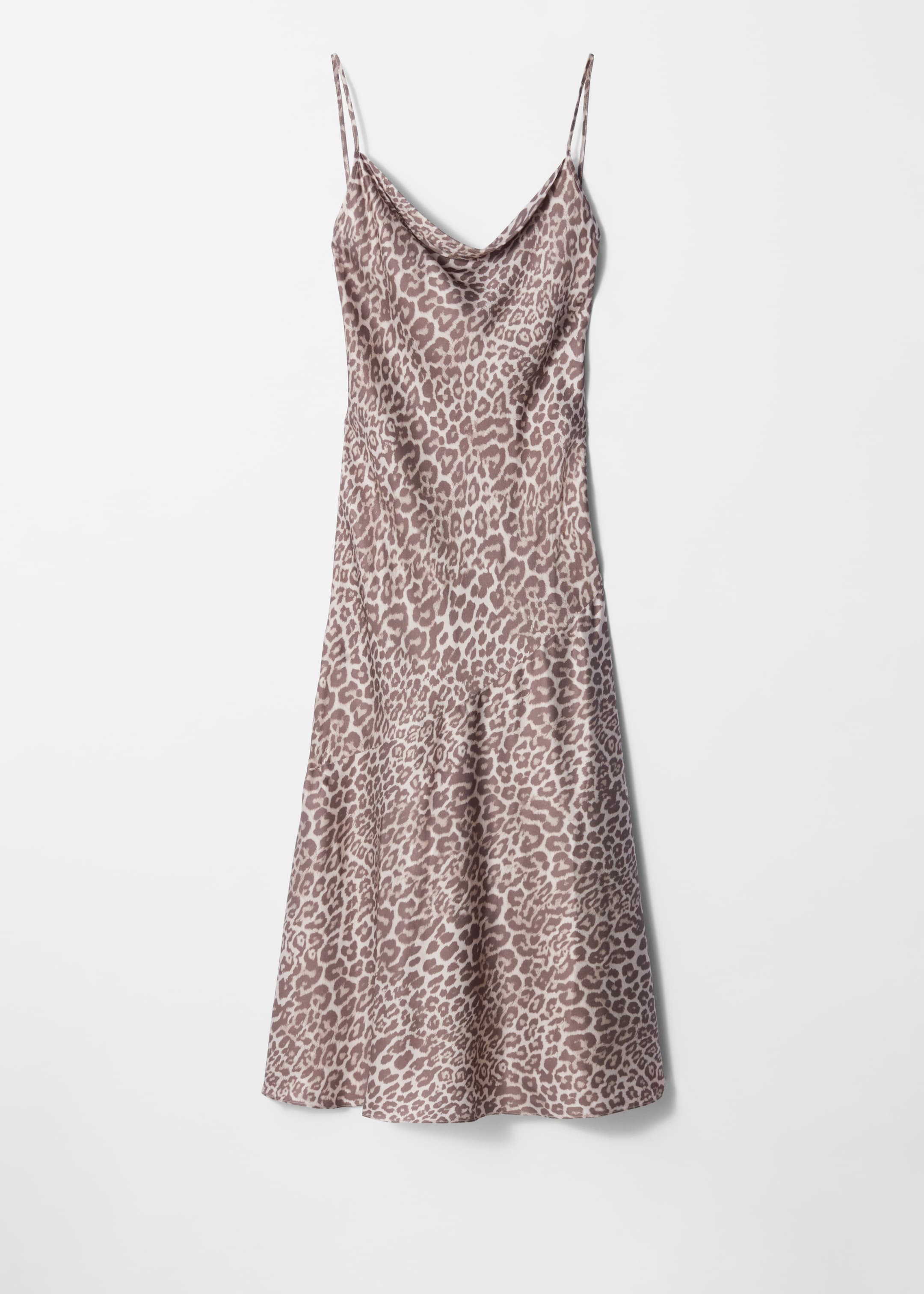 Vis større bilde: Midi stroppekjole i sateng - Leopardtrykk - DAME | H&M NO 4