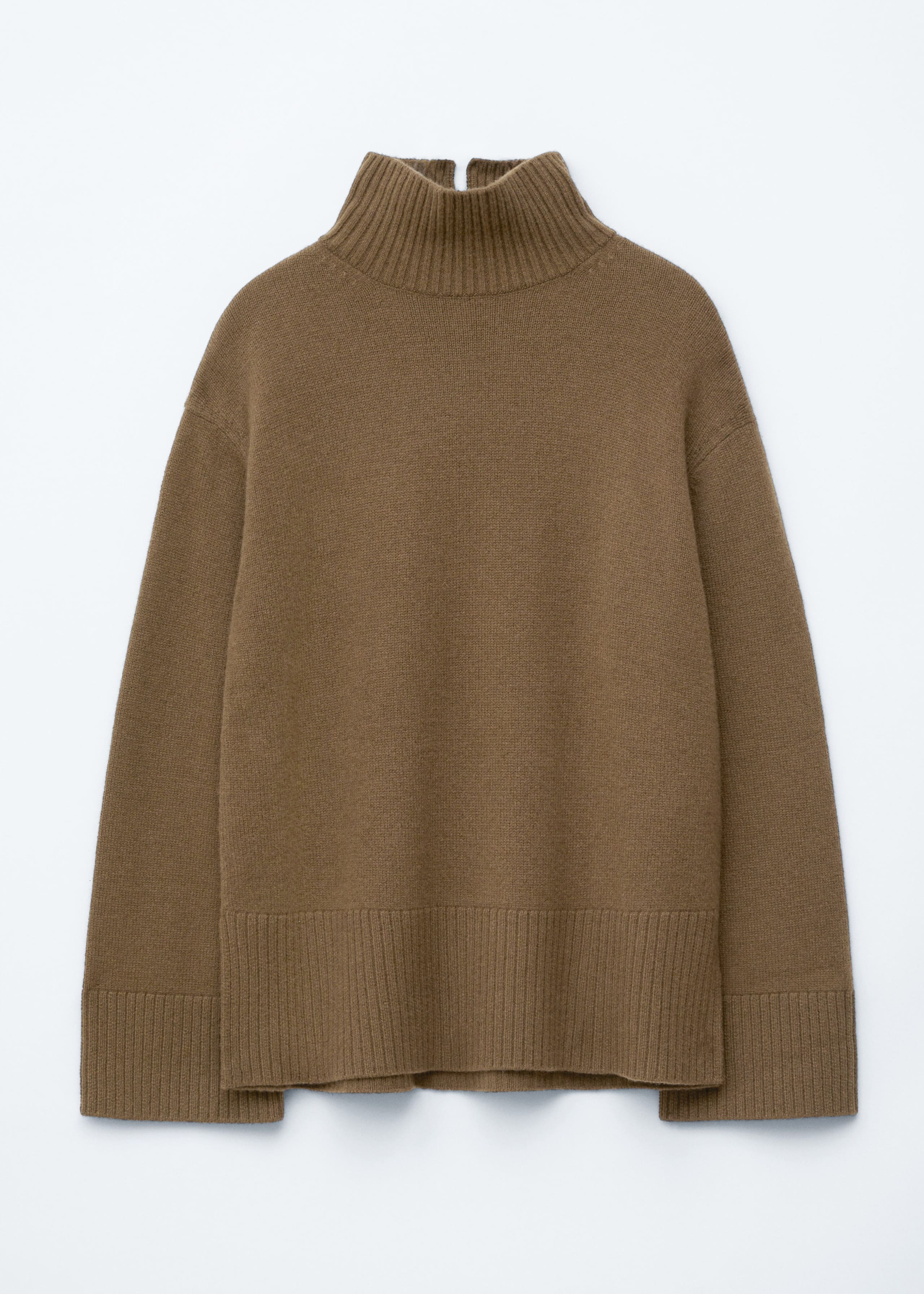 Image of Oversized-Wollpullover mit Rollkragen