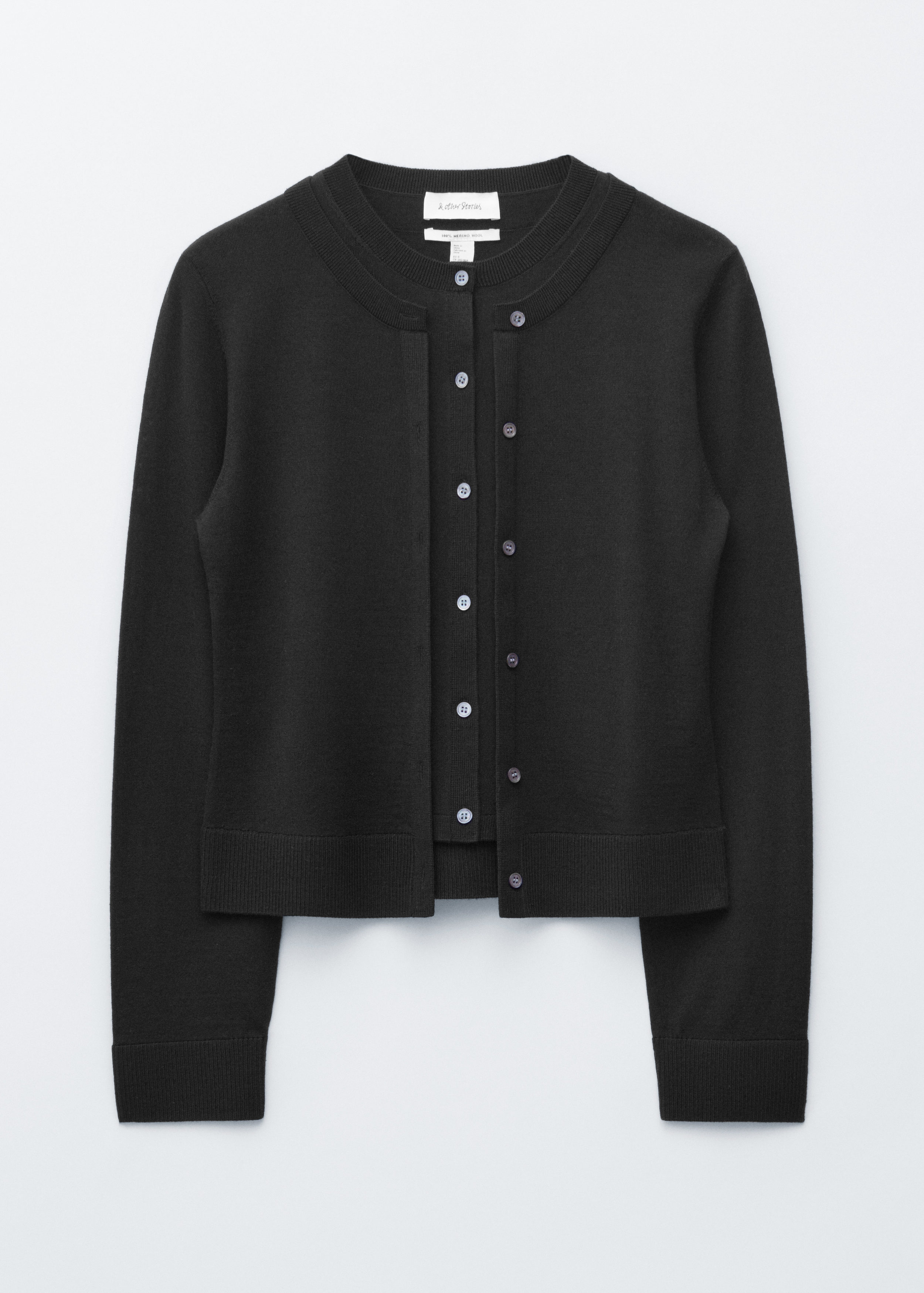 Rib-Knit Cardigan - Dark Purple - & Other Stories US