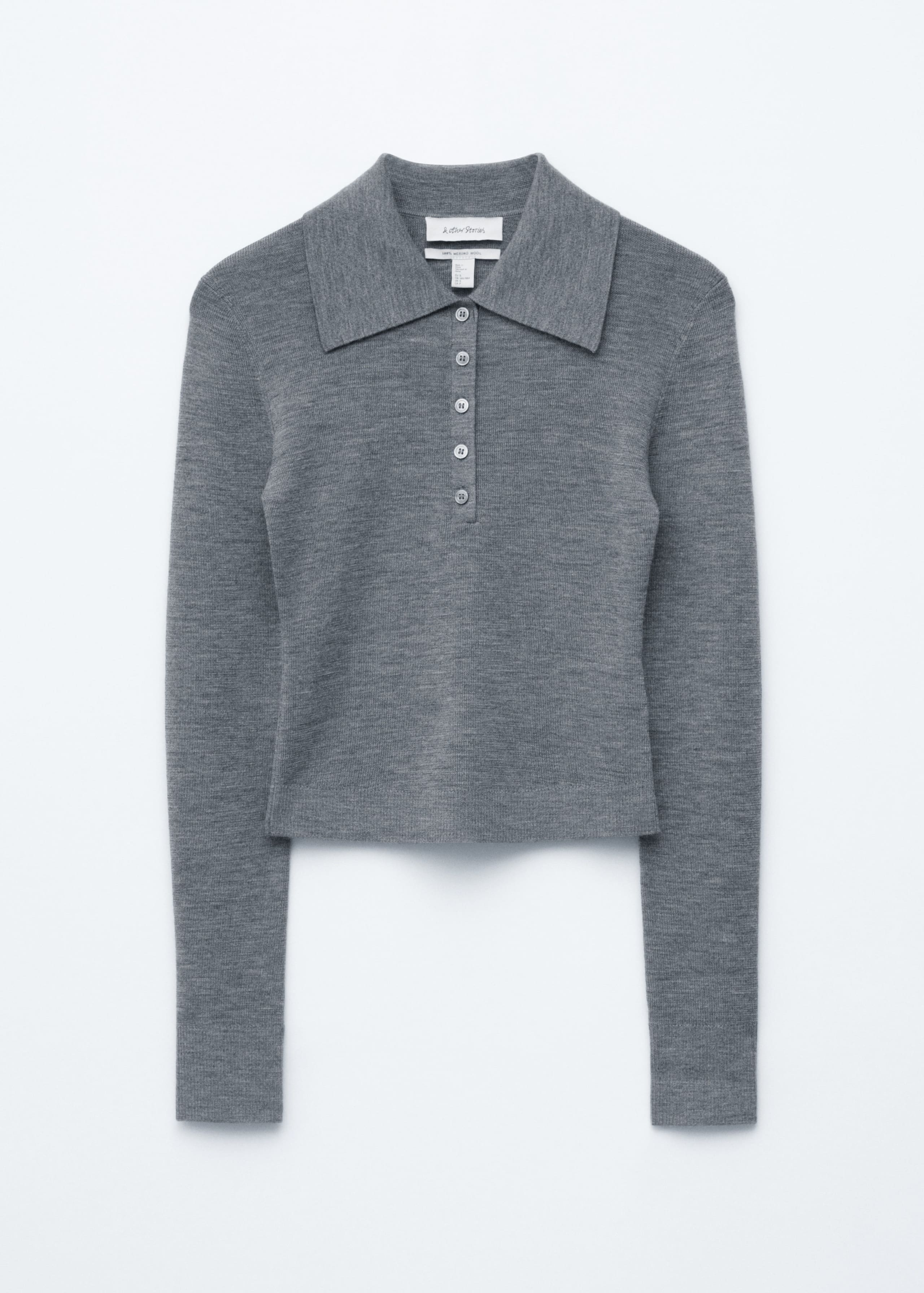 Image of Rippstrick-Poloshirt aus Merinowolle