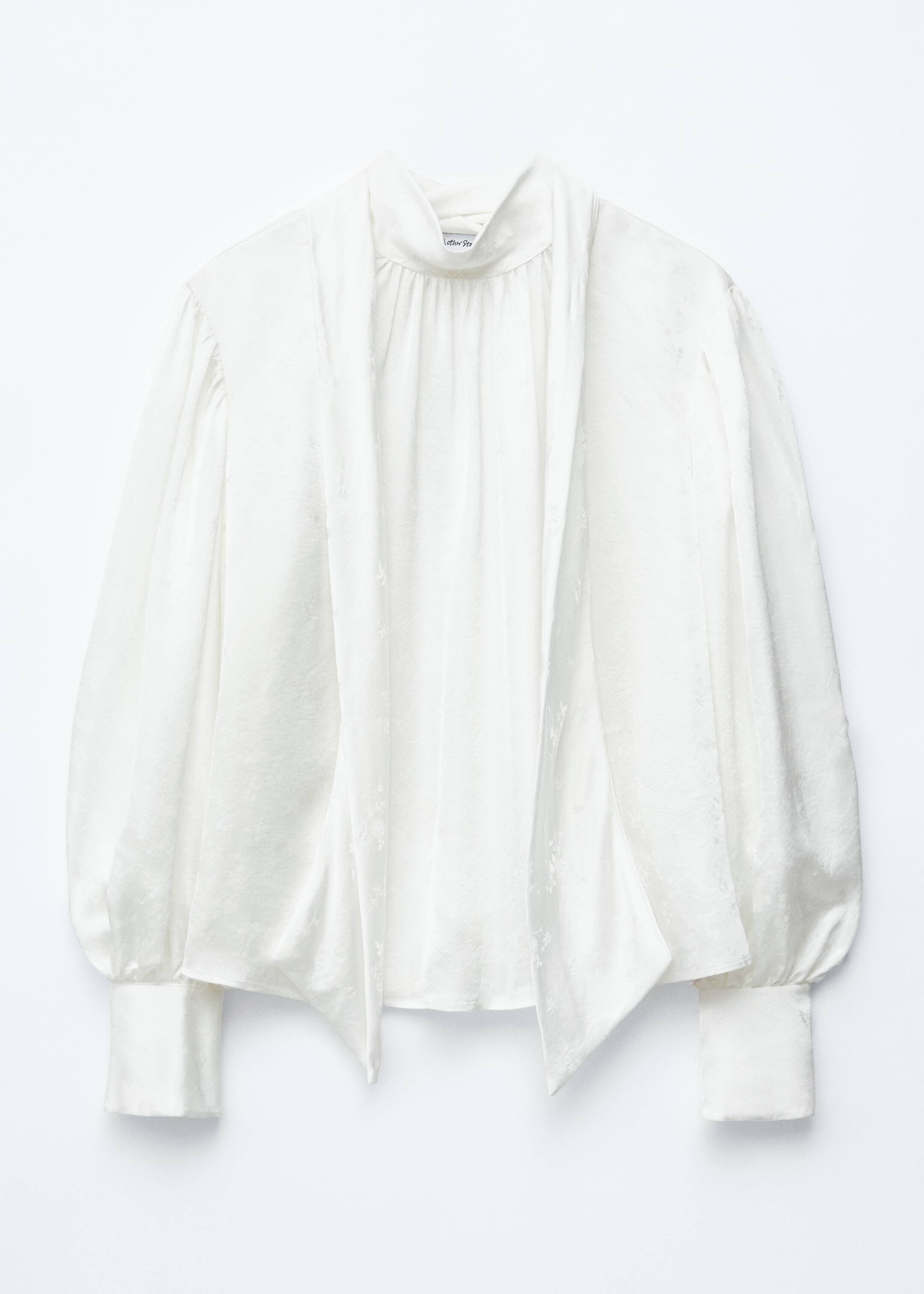 View larger image: Bow-Collar Blouse - White - Ladies | H&M GB 6
