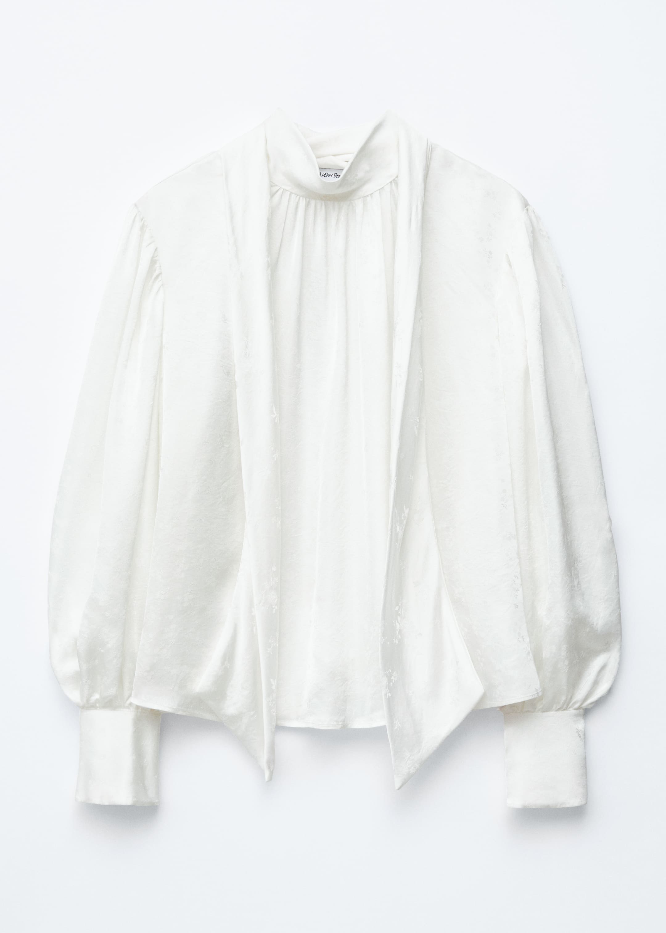 Agrandir l'image: Blouse avec un col orné d’un nœud - Blanc - FEMME | H&M FR 6