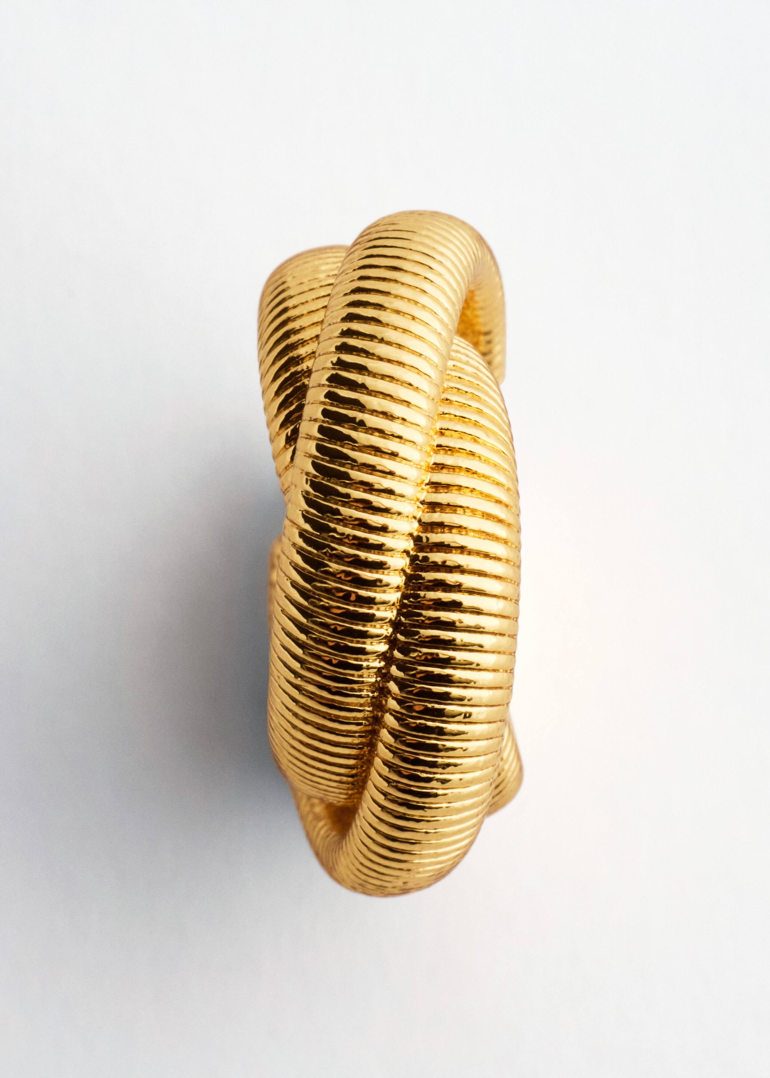 Plated Brass Twisted Hoops - {{variantName}} - Descriptive Detail