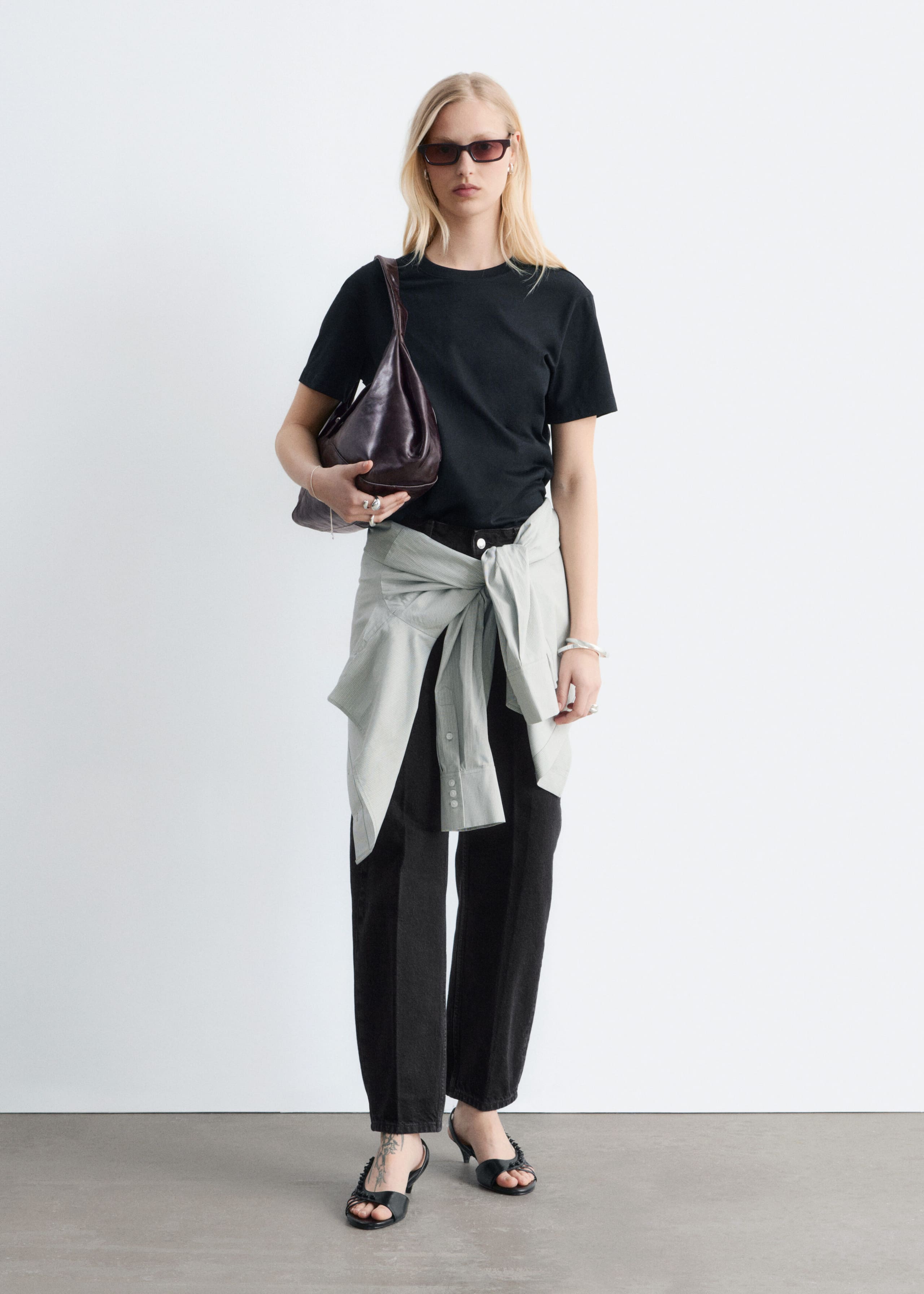 Image of T-Shirt aus Baumwolle mit Rundhalsausschnitt