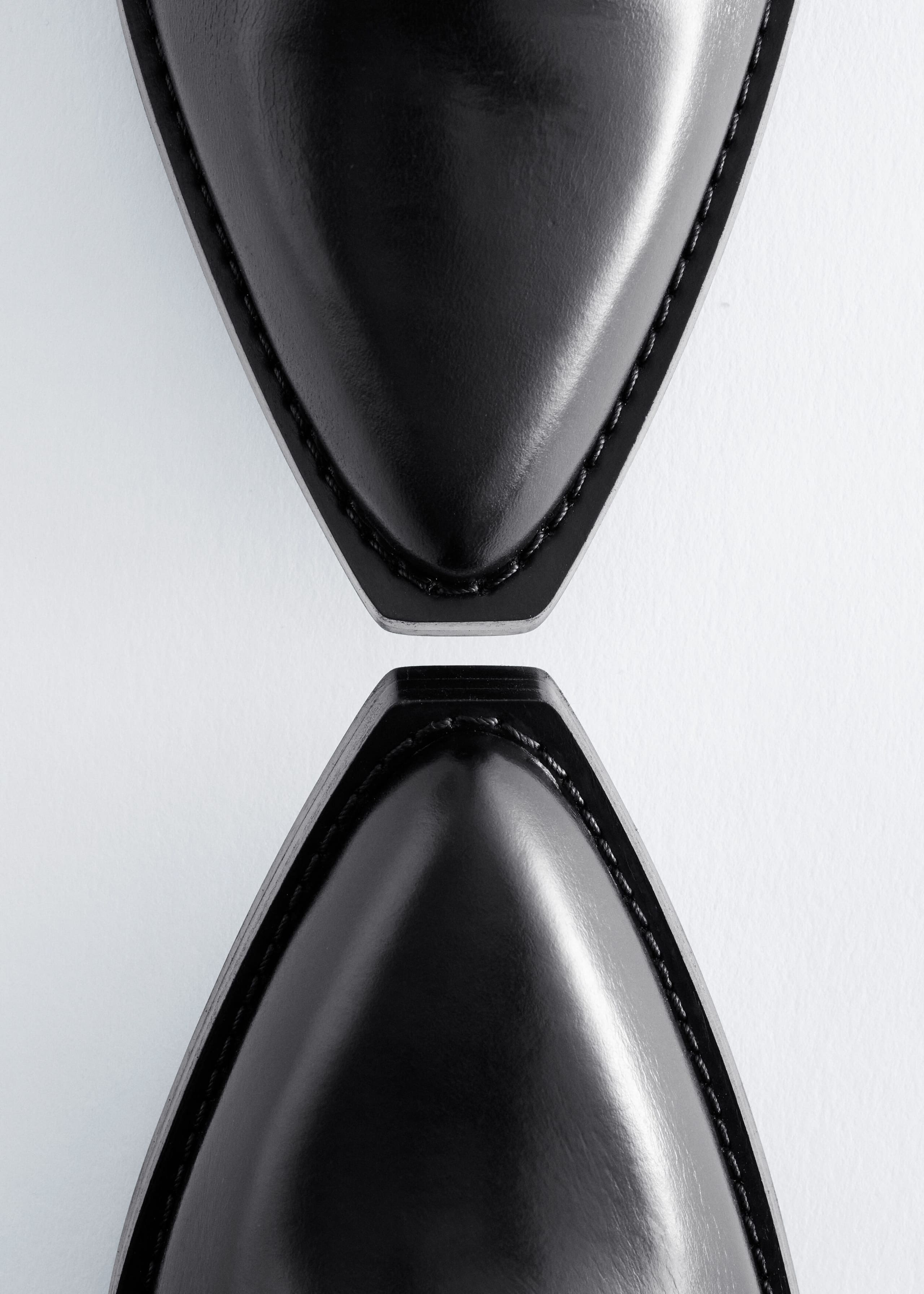 Leather Cowboy Boots - Nero - Natura morta