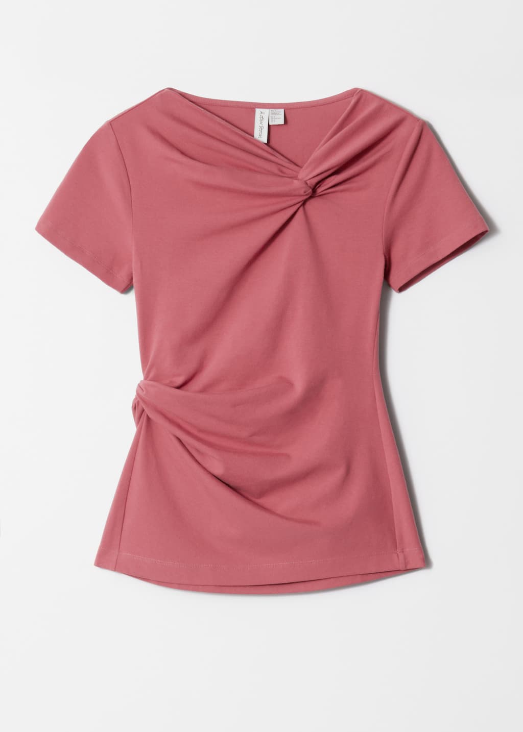 Twist-Detail T-shirt - Khaki Green - Still Life