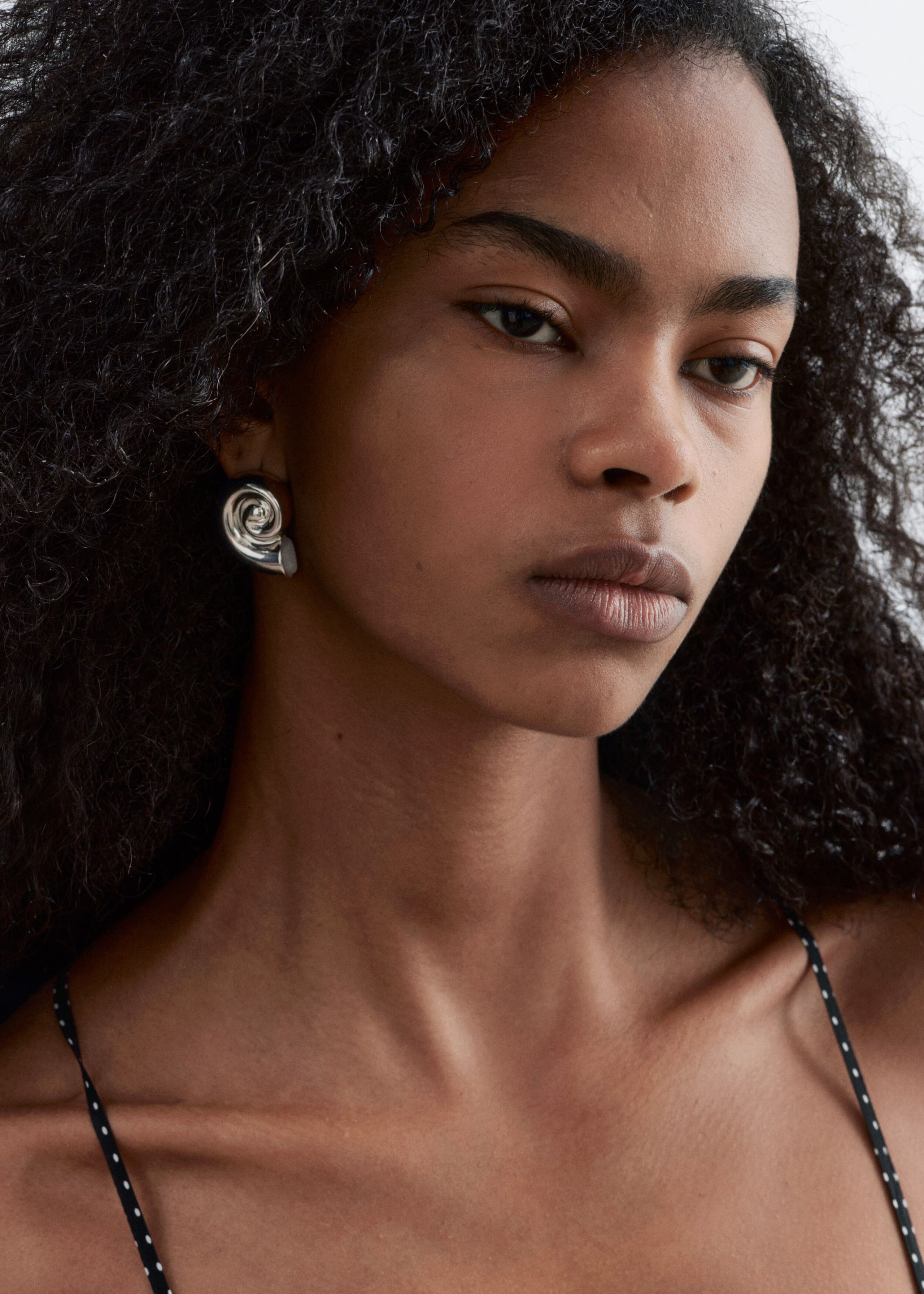 Silver-Plated Shell Earrings - Silver - Lookbook