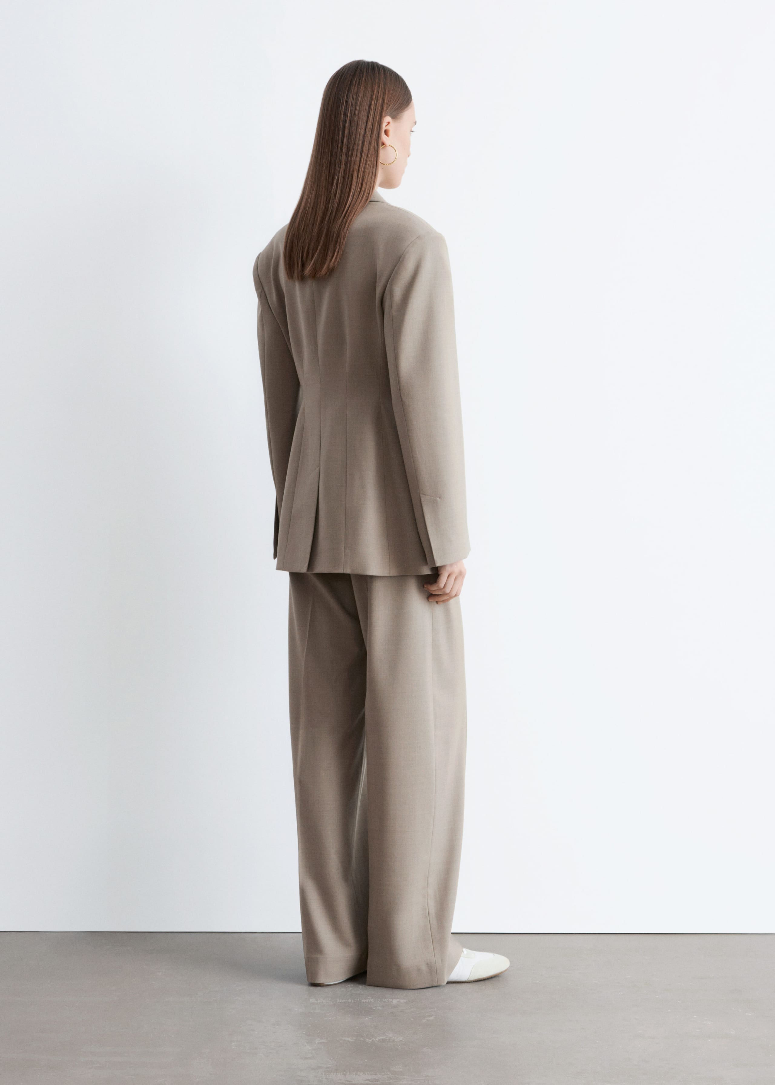 Tapered  Merino-Wool Blazer - Mole - Lookbook