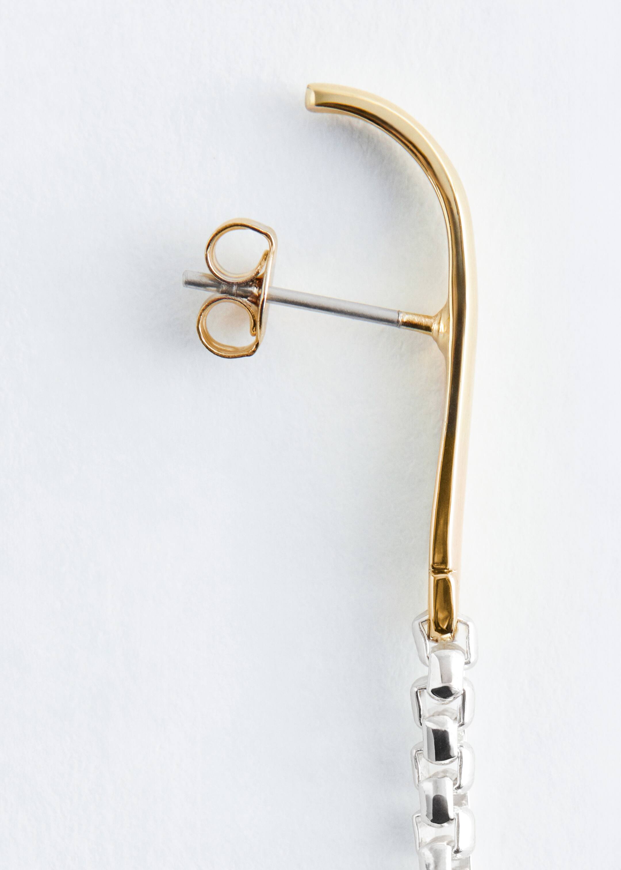 Grotere afbeelding bekijken: Lange oorbellen met ketting - Goud/zilver - DAMES | H&M NL 3