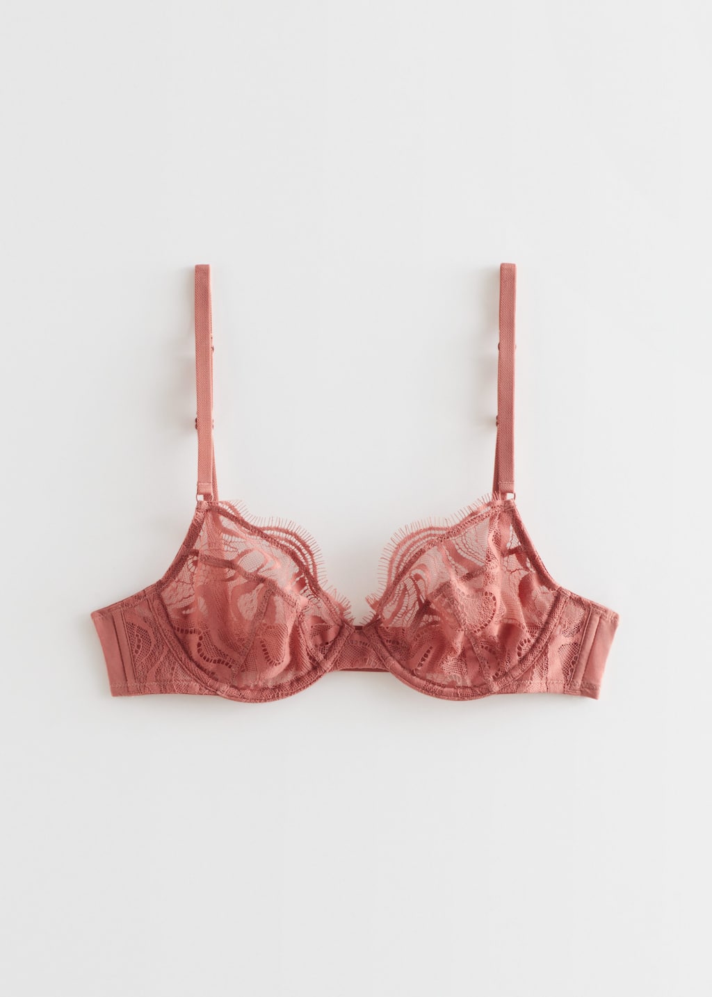 SheerLaceUnderwireBra - Rust - Natura morta