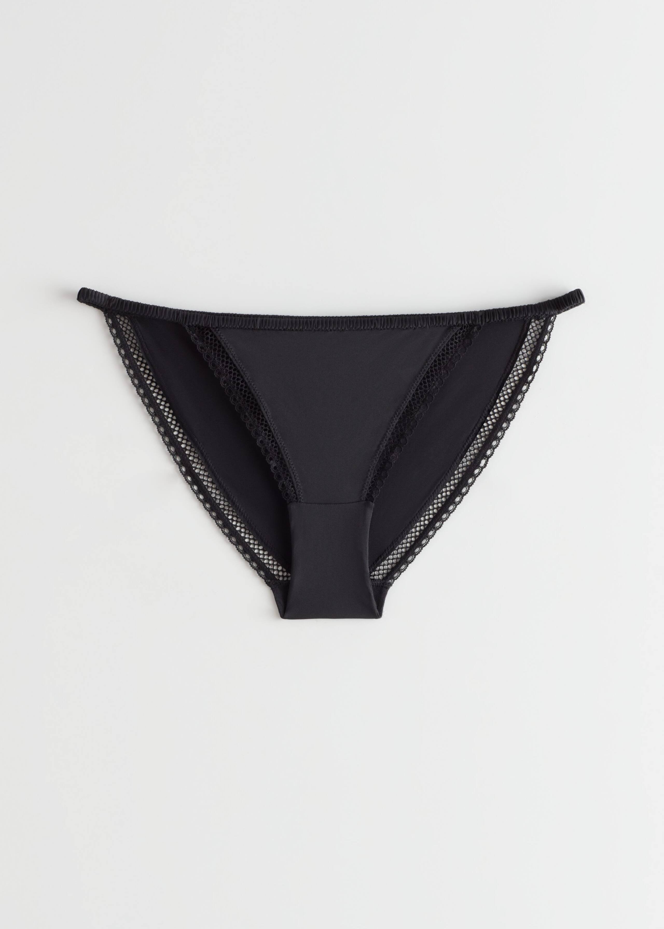 Lace Mini Briefs - Black - Bodegón