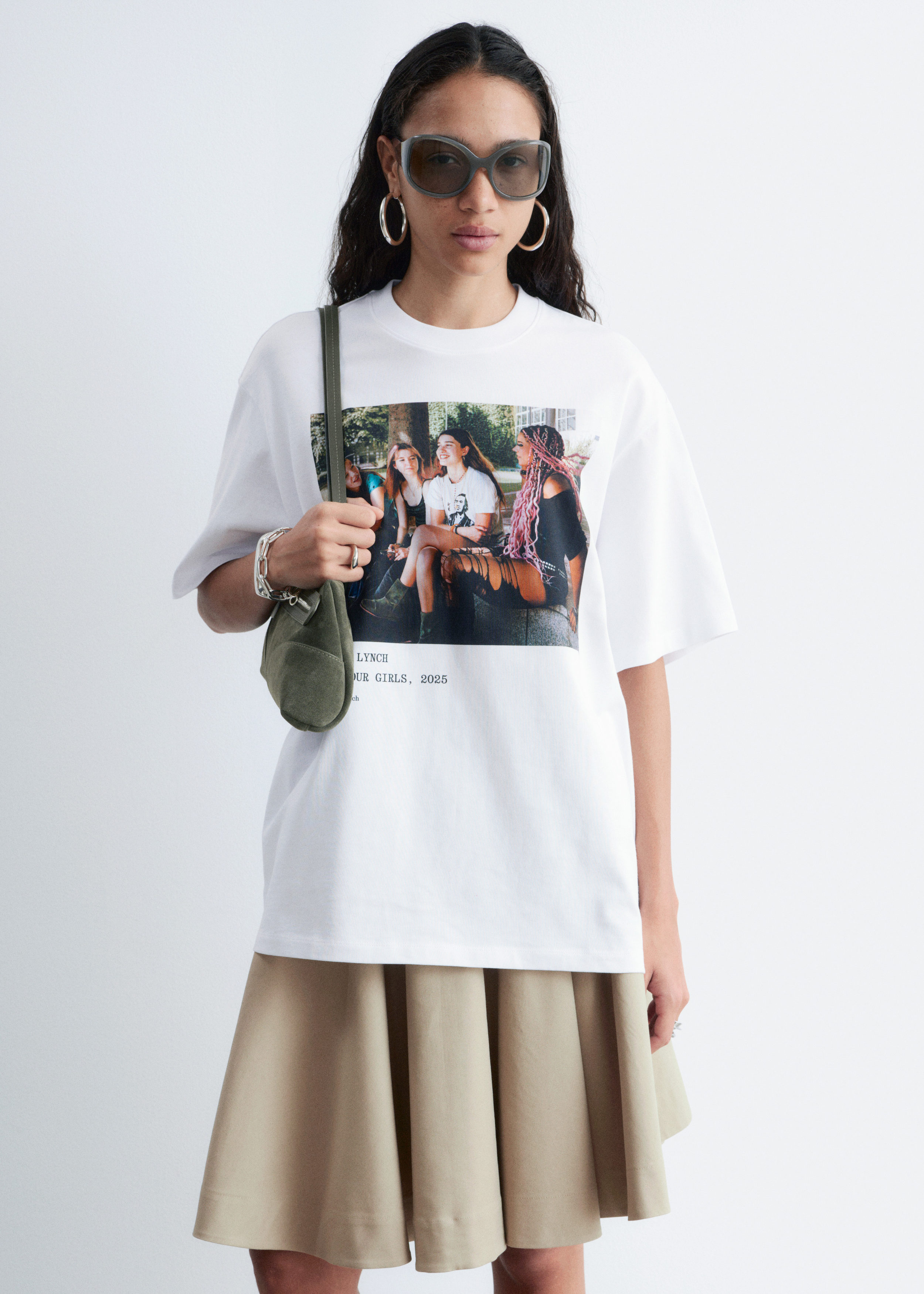 Oversized Print T-Shirt - White/Photo Print - & Other Stories US