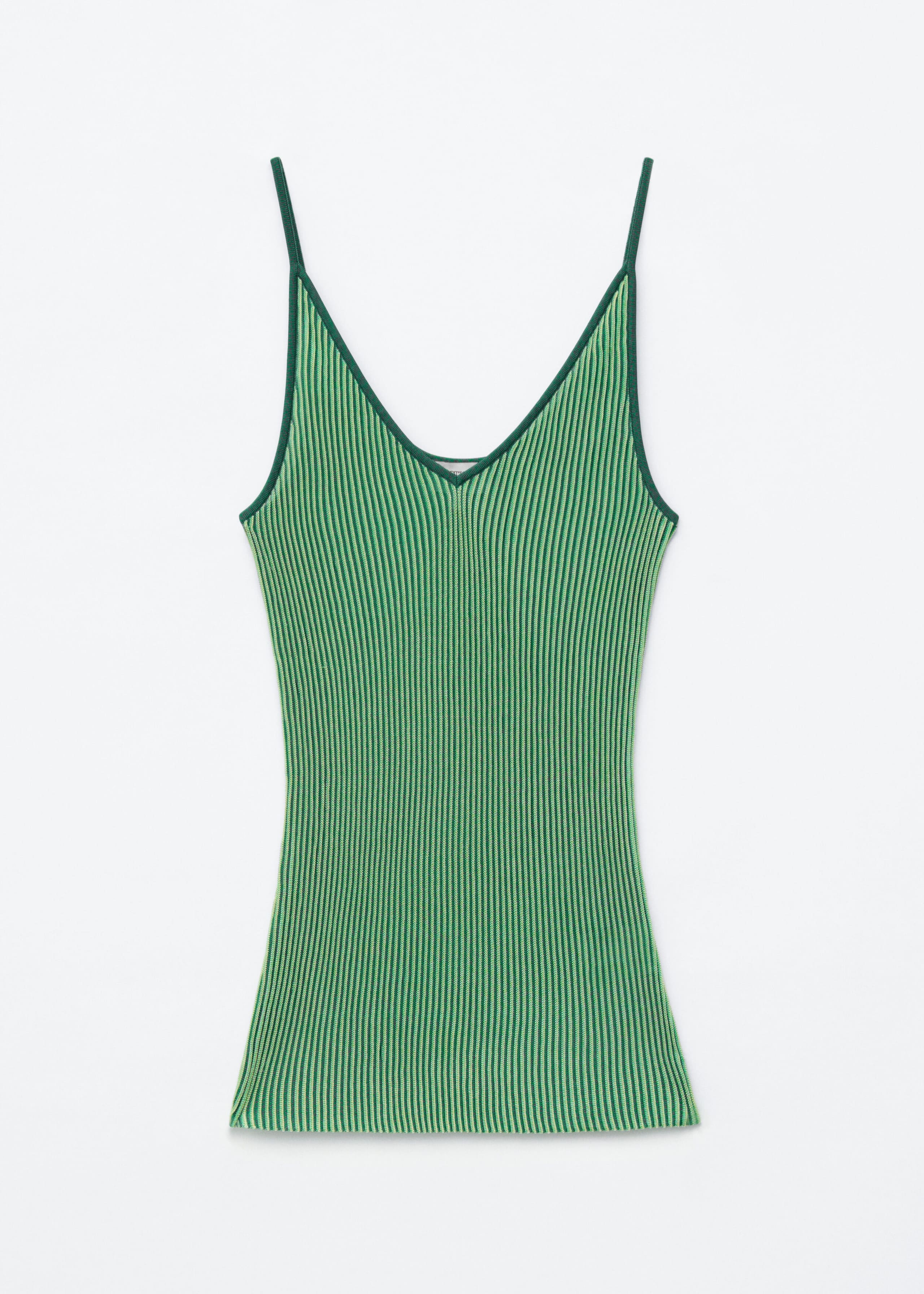 Rib-Knit Camisole - Green - Still Life