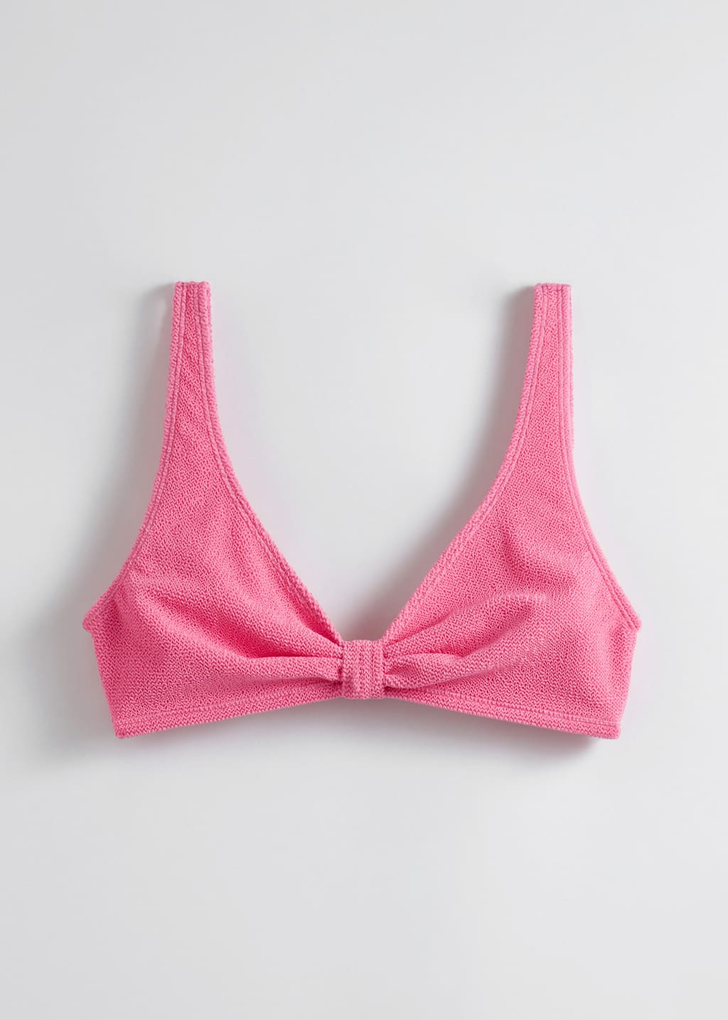 Textured Triangle Bikini Top