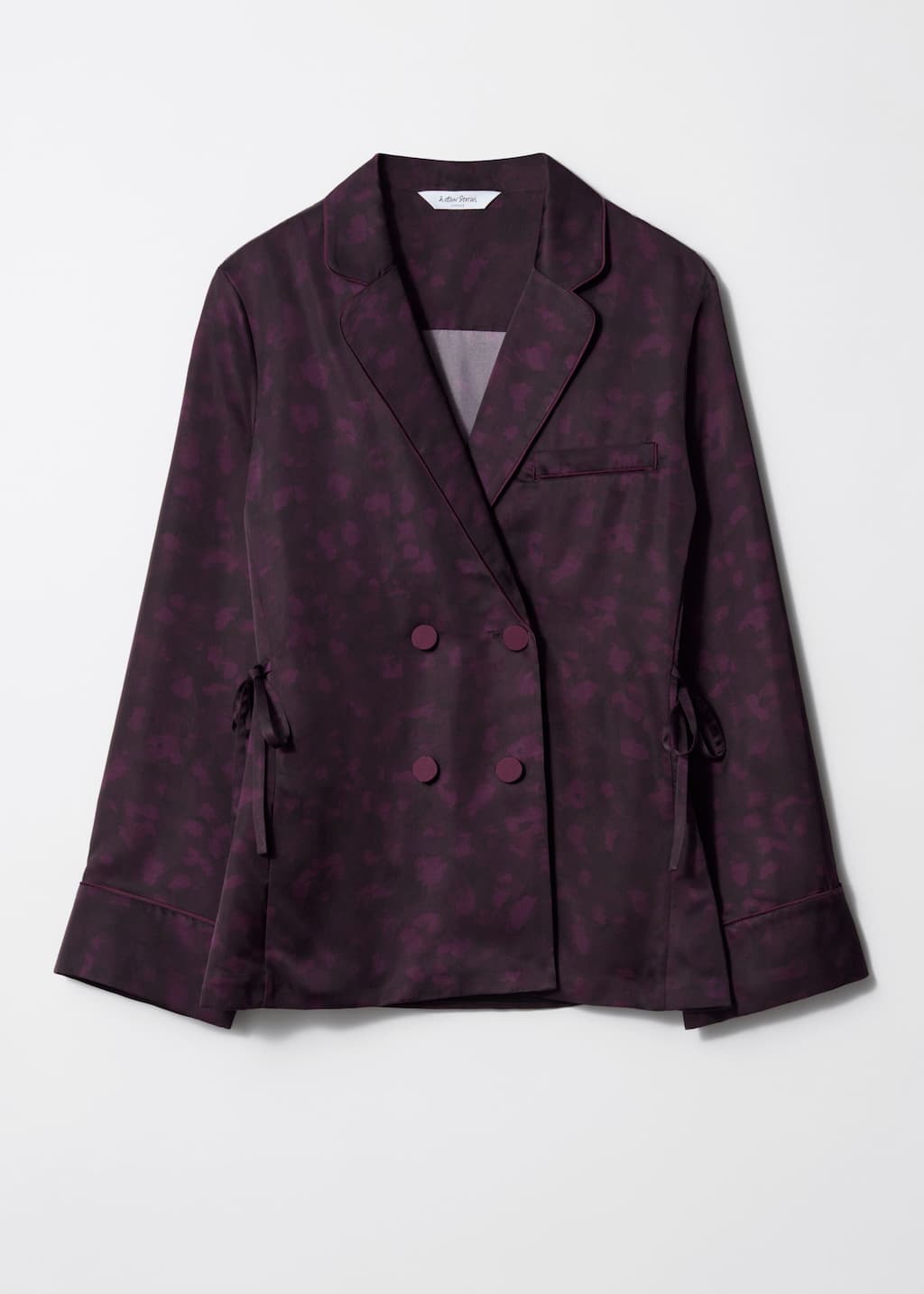 Image of Double-Breasted Shirt Blazer